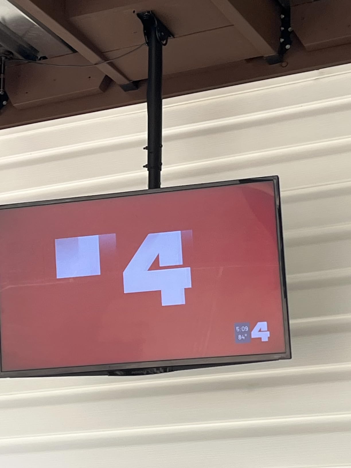 AX WABER Ceiling TV Mount Adjustable Bracket for 26-65 inch LCD LED OLED 4K TVs, Pole Ceiling Mount Holds up to 110lbs, Hanging tv Mount Max VESA 400x400mm (AX11TB01), Black customer photo 2