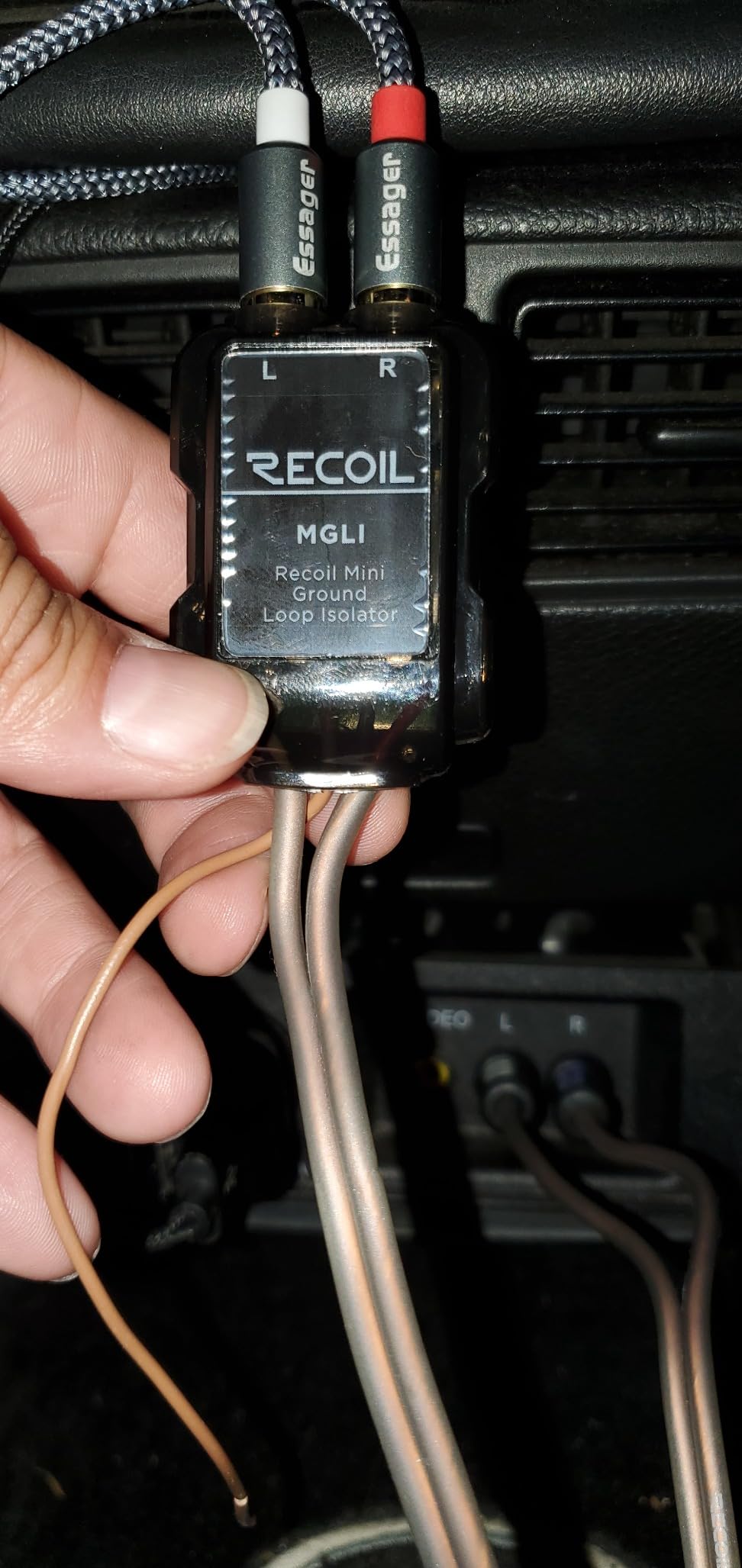 RECOIL MGLI 2-Channel RCA Stereo Ground Loop Noise Isolator Car Amplifier Filter Audio Signals Eliminate customer photo 2