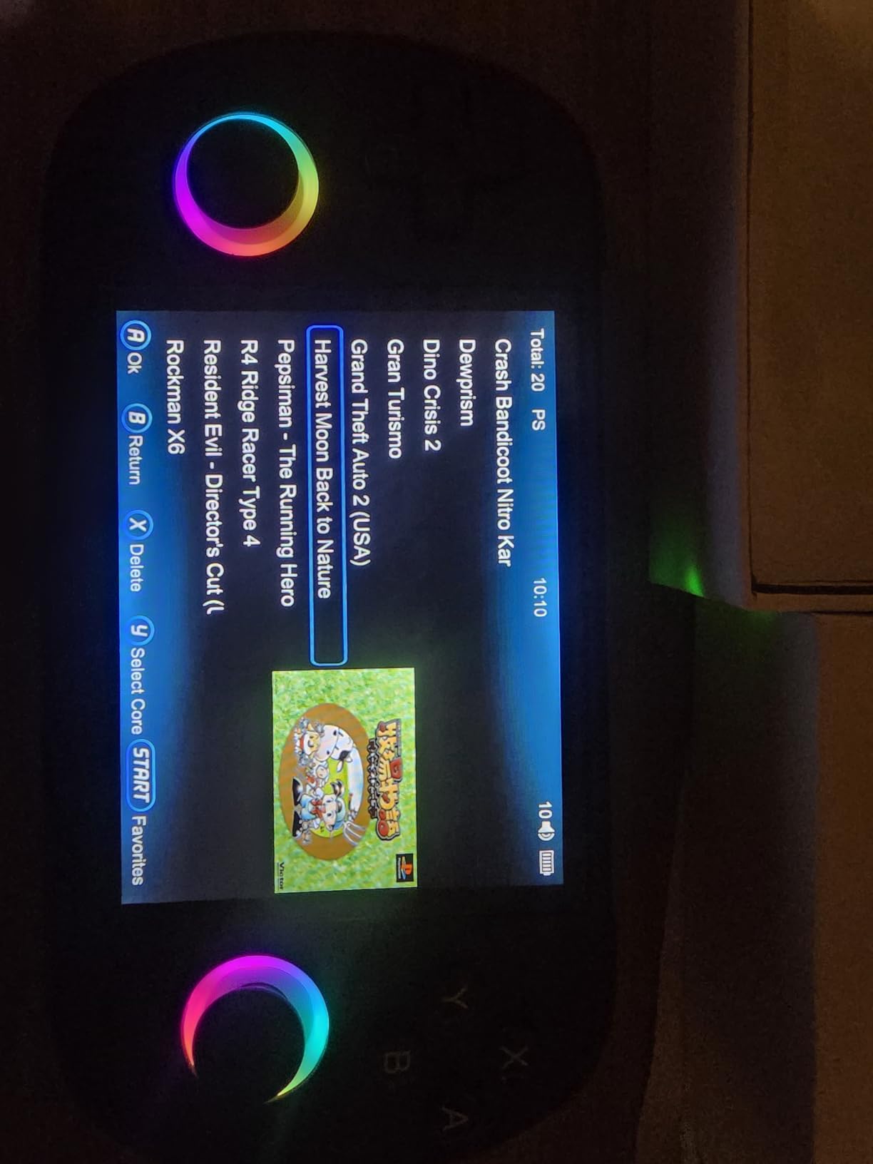 RG40XX H Retro Handheld Game Console, 64 TF Card Preloaded Games 5000+ Portable Gaming Console Linux 64-bit System 4.0'' IPS Screen WiFi Bluetooth HD and TV Output customer photo 2