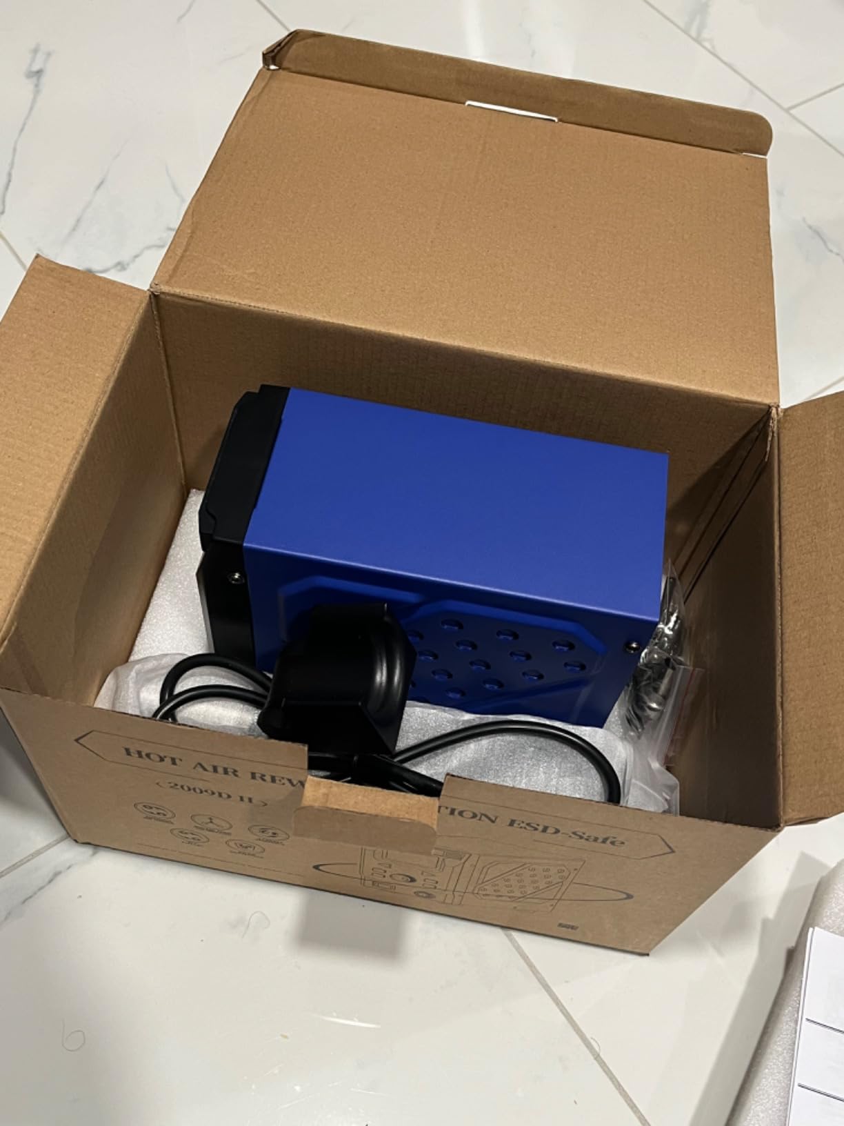 WEP 2009D-II Hot Air Soldering Station, Hot Air Rework Station with Detachable Soldering Heat Gun, 4 Preset Channels, Digital LED Display, Adjustable Temperature 212-896°F, PID Temp Stabilization customer photo 2