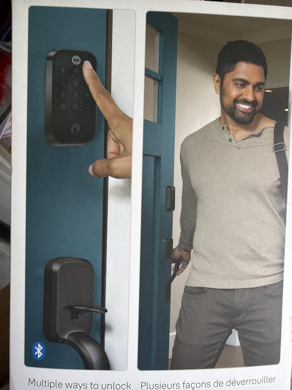 Yale Assure Lock 2 Touch Deadbolt, Satin Nickel Keyed Smart Entry Door Lock with Wi-Fi Connected Keypad and Fingerprint Scanner for Code Entry and Remote Access, YRD410-F-WF1-619 customer photo 2