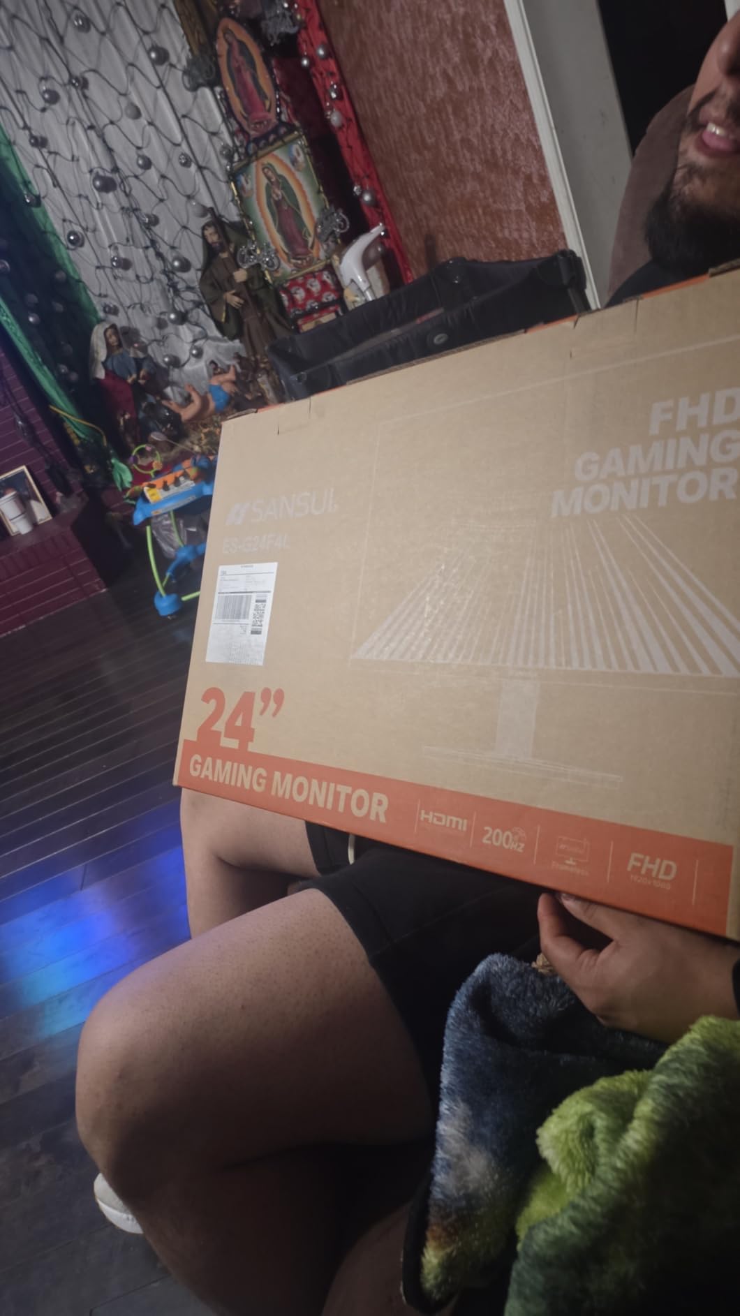 SANSUI 24 Inch Gaming Monitor 200Hz 180Hz 1Ms FreeSync HDR 110% sRGB FHD 1080P Computer Monitor HDMI DP Ports Eye Care Frameless VESA Mount Cable Management (ES-G24F4L HDMI Cable Included) customer photo 2