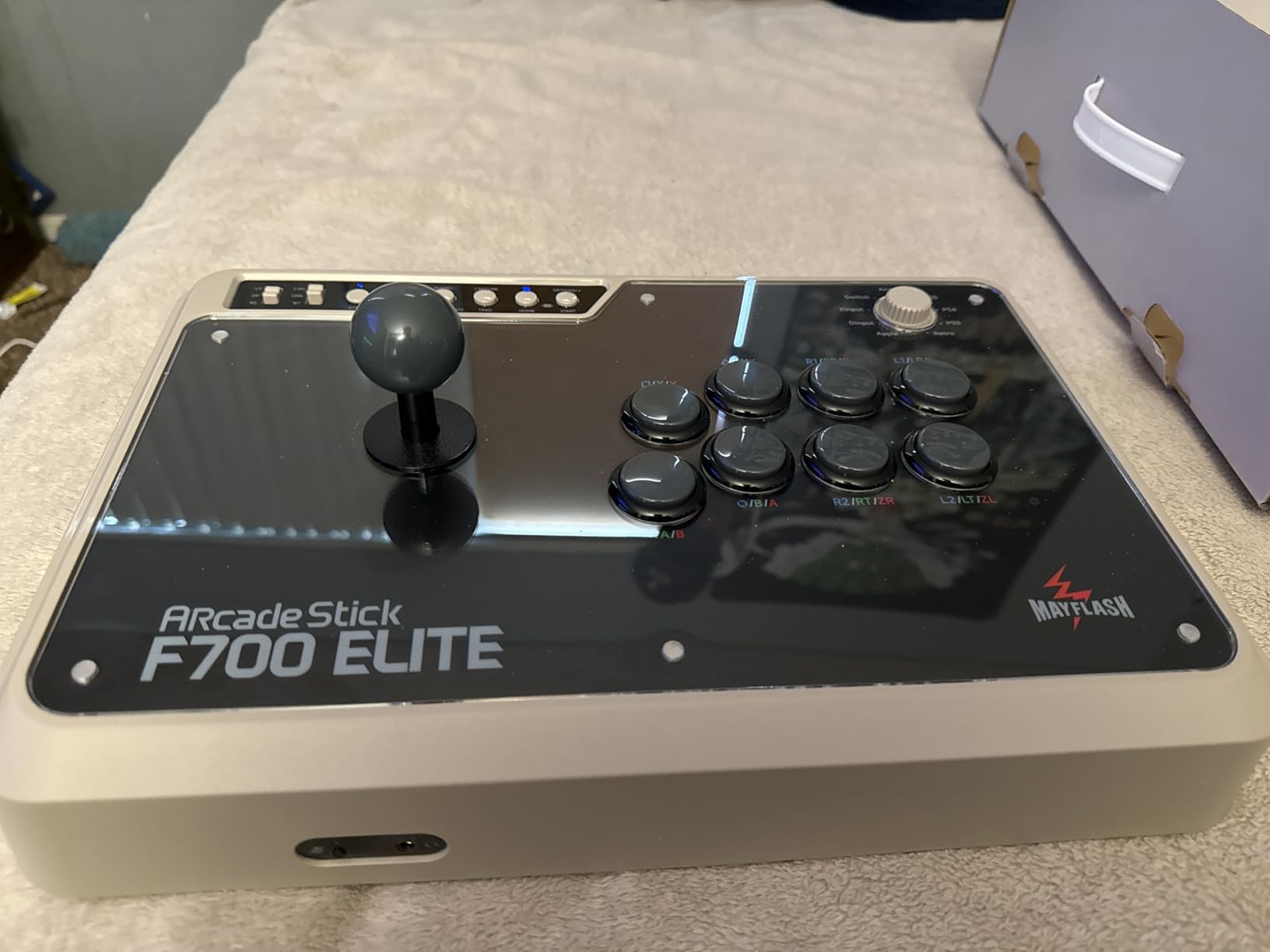 MAYFLASH Arcade Stick F700 Elite with Sanwa buttons and joystick for PS5, PS4, Switch/Switch 2, Windows, Apple, Android and more. Fighting Stick Support Wireless Bluetooth, 2.4G and Wired Connection customer photo 1
