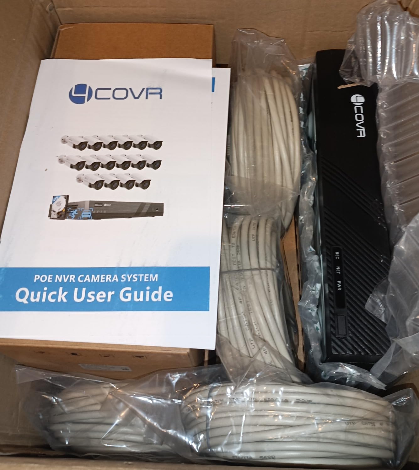 4COVR 4K PoE Security Camera System 16 Channel, 2-Way Talk & Smart Full Color Night Vision, AI Smart Detection, 4TB NVR Surveillance for Business, 12X 8MP Commercial Dome IP Camera IP67, LY97KA8M1612 customer photo 2