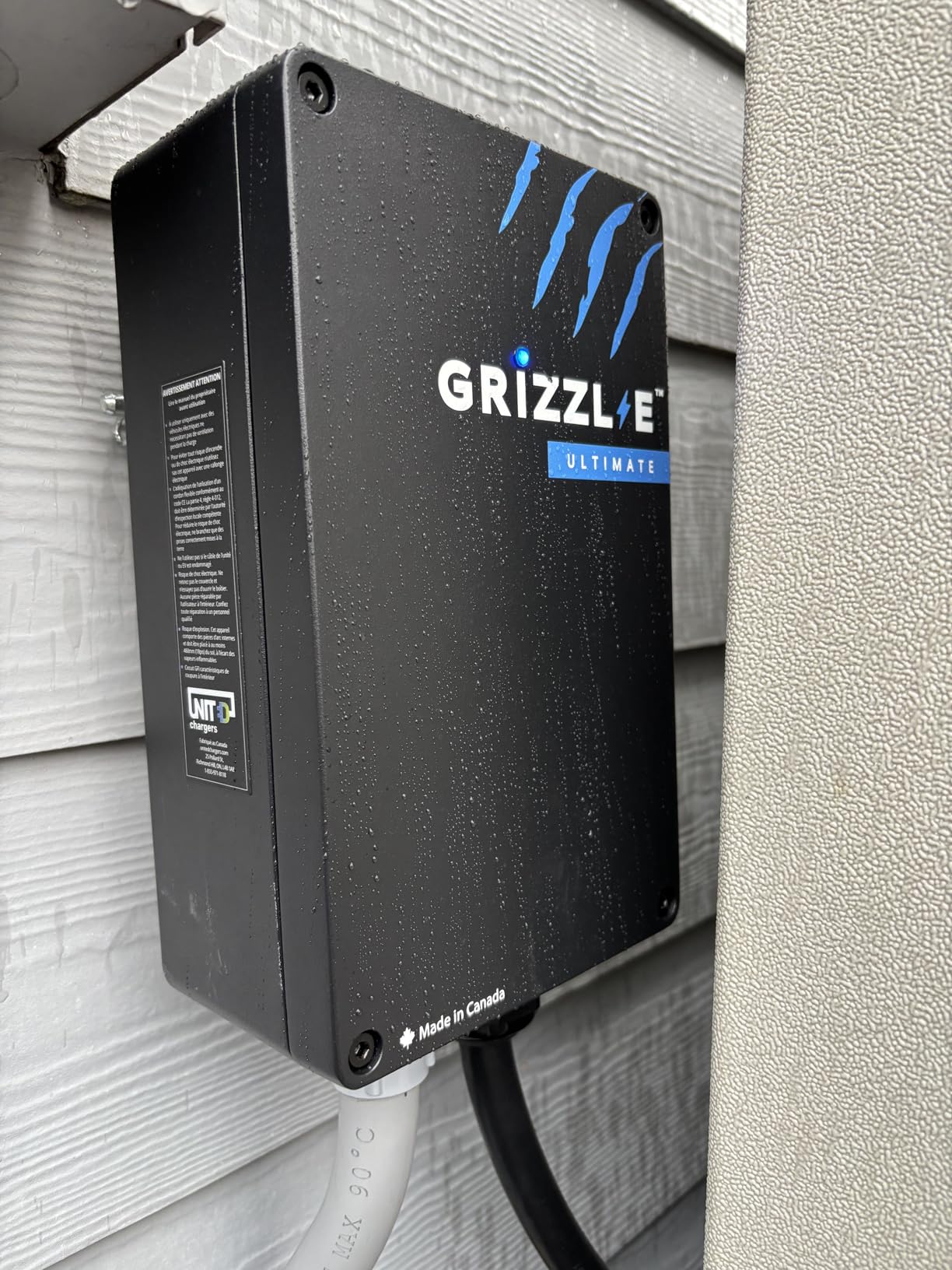 Grizzl-E 48A Ultimate Level 2 Fast Electric Vehicle (EV) Charger, UL Tested and Certified, Metal Case, Indoor/Outdoor Electric Car Fast Charging Station, Hardwired, Classic Black, J1772 customer photo 2