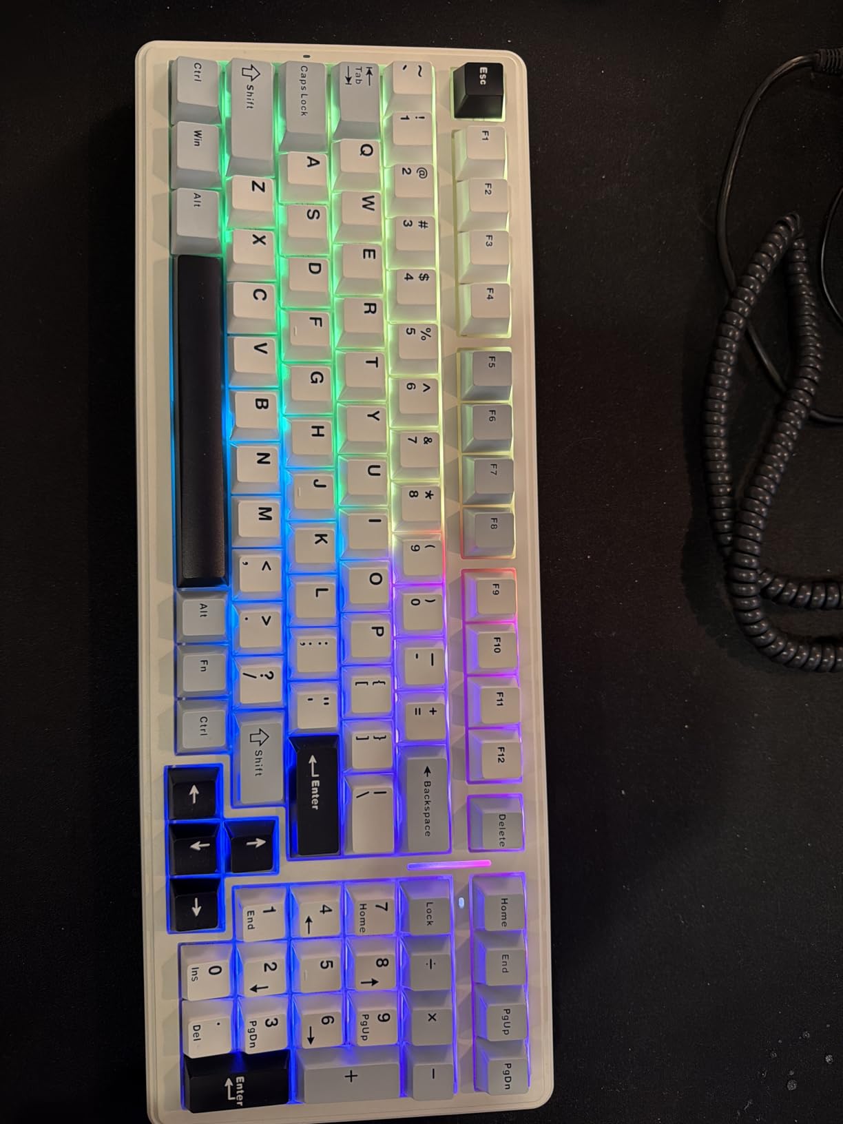 AULA F99 Wireless Mechanical Keyboard,Tri-Mode BT5.0/2.4GHz/USB-C Hot Swappable Custom Keyboard,Pre-lubed Linear Switches,RGB Backlit Gaming Keyboards for PC/Tablet/Xbox/PS4/PS5 customer photo 1