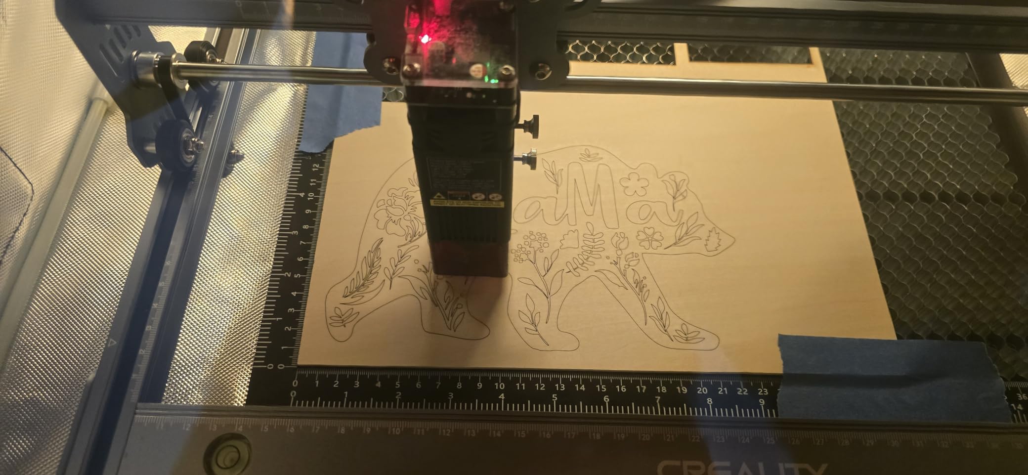 Creality Falcon 10W Laser Engraver Machine, 0.06mm High Precision Laser Engraving Machine 72W Laser Cutter and Engraver Machine for Wood Metal Acrylic Leather, 15.7