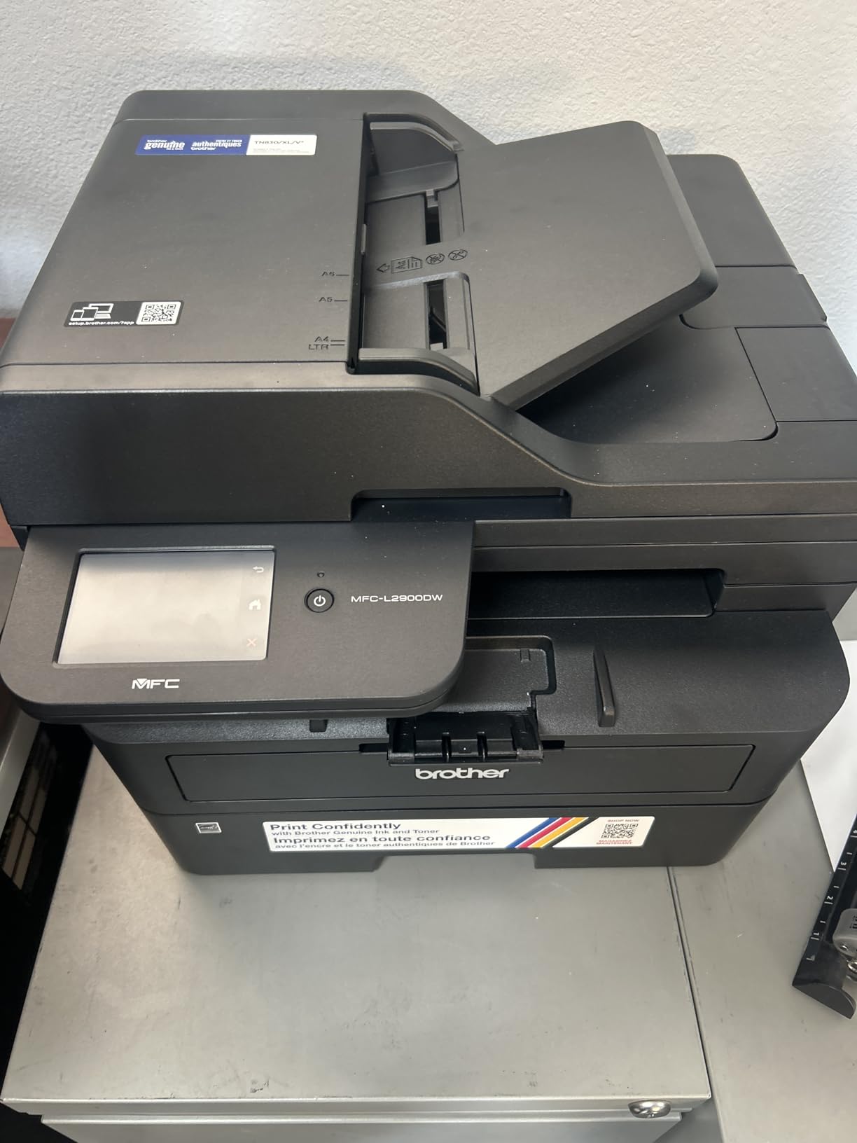 Brother MFC-L2900DW Wireless Compact Monochrome All-in-One Laser Printer with Duplex Copy & Scan, Fax, Black & White | 36 ppm customer photo 2