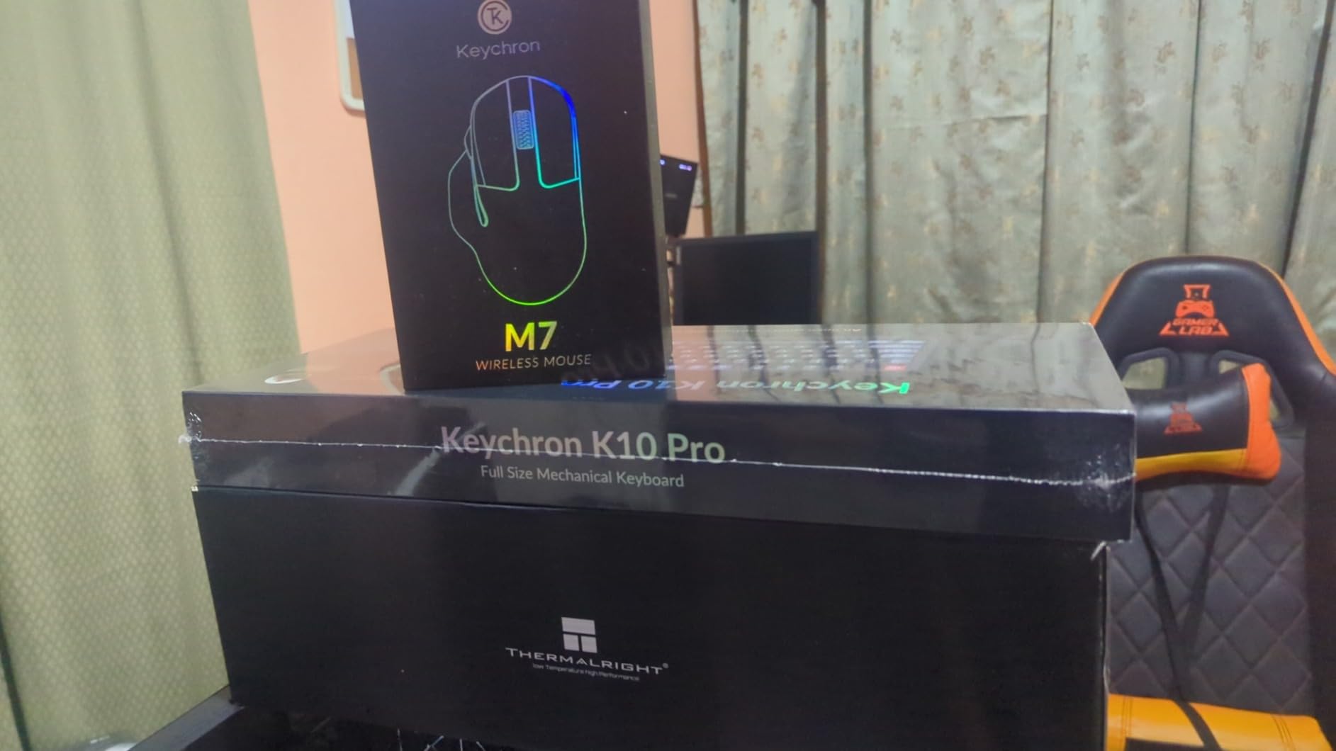 Keychron K10 Pro Wireless Custom Mechanical Keyboard, QMK Programmable Bluetooth 100% Layout with Silent Red Switch White Backlight Compatible with Mac Windows Linux customer photo 1