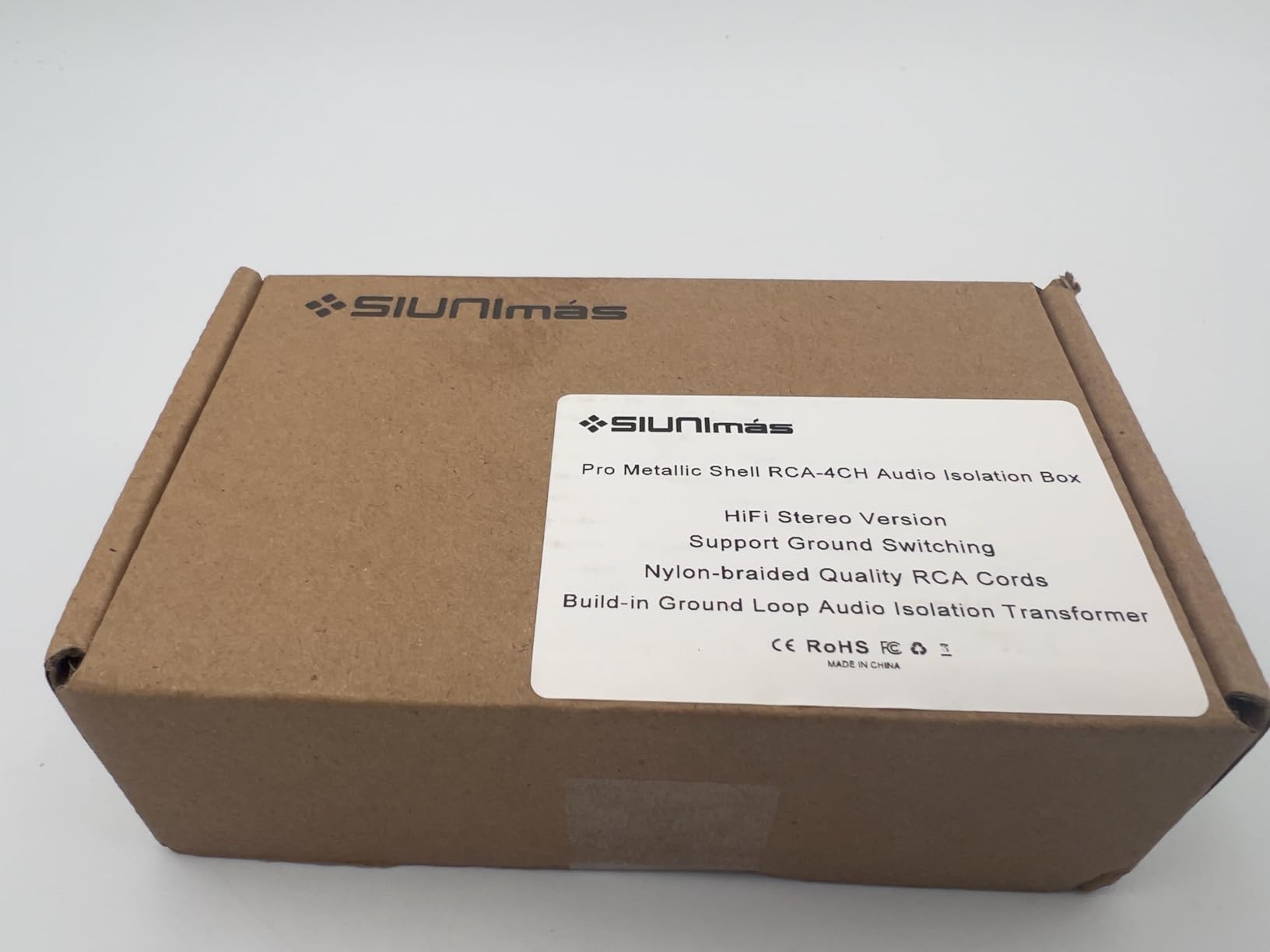 Pro RCA 2 Channels Ground Loop Isolator Hotswap Design with Nylon Braided Cord Car and Home Theater Using Noise Filter with Durable ABS Box (SIM-2CH-RCA01A) customer photo 1