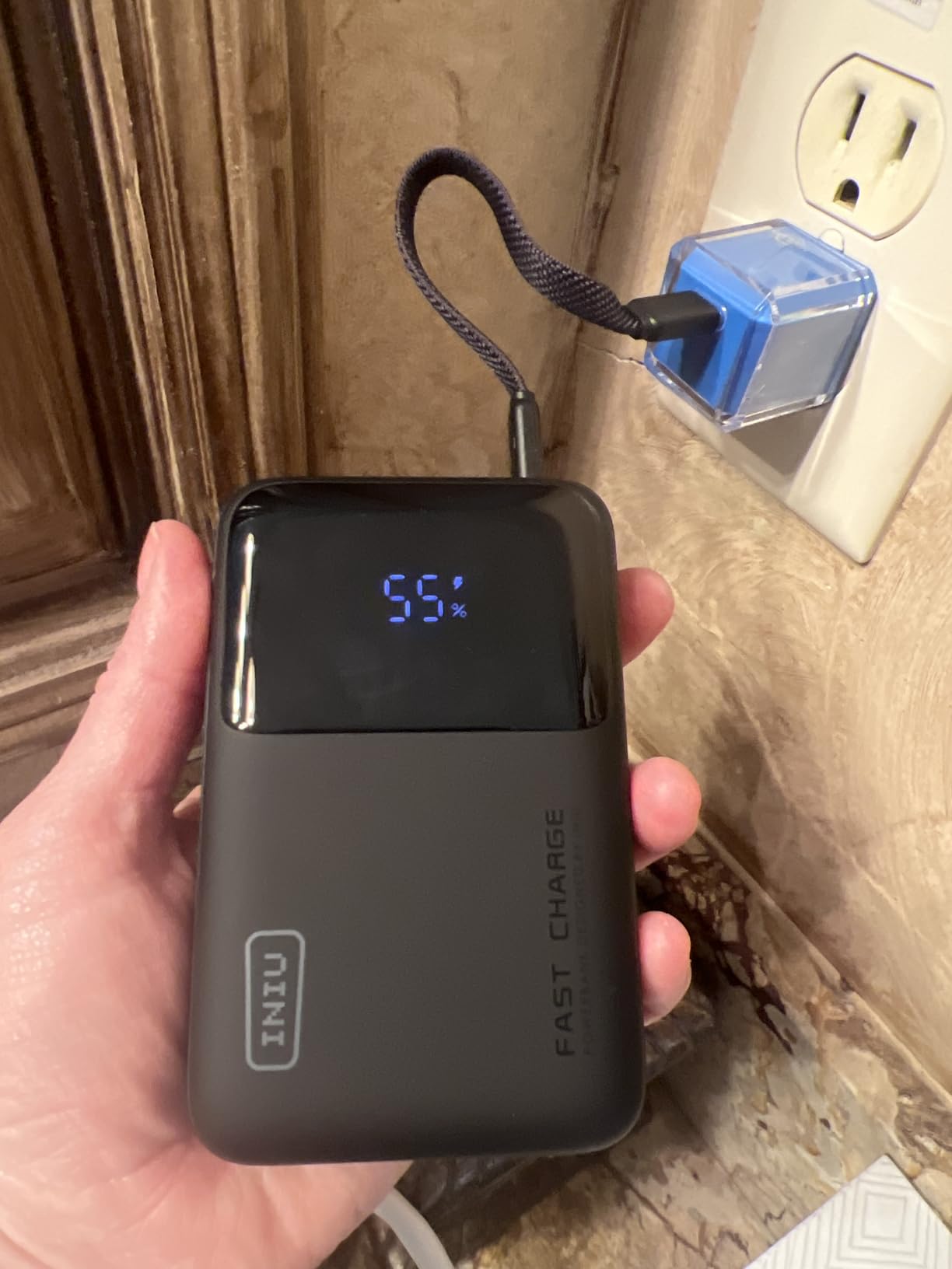 INIU Power Bank, 20000mAh 65W Ultra Compact USB C Laptop Portable Charger, PD QC Fast Charging 3-Output External Battery Pack customer photo 1