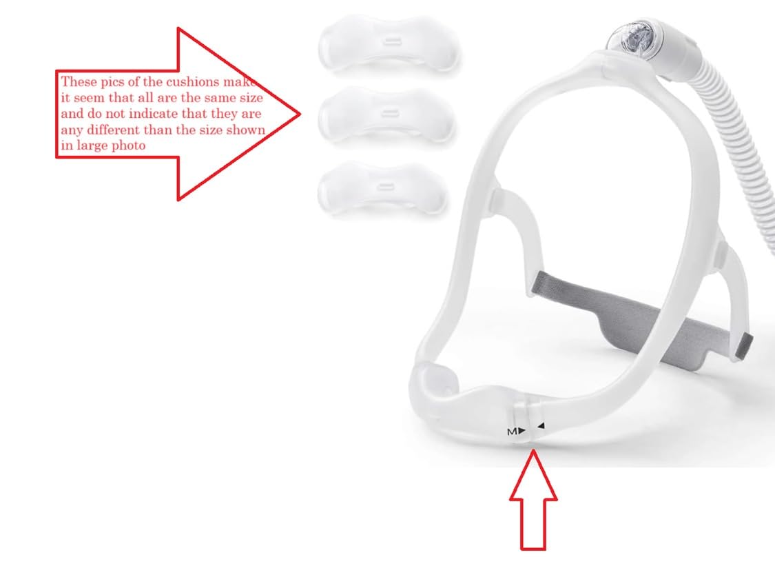 Nasal Frame Assembly for Philips Respironics DreamWear, Upgrade Silicone Soft Sealing Nose Mask Reusable Pillow Supplies with 3 x Pillow customer photo 1