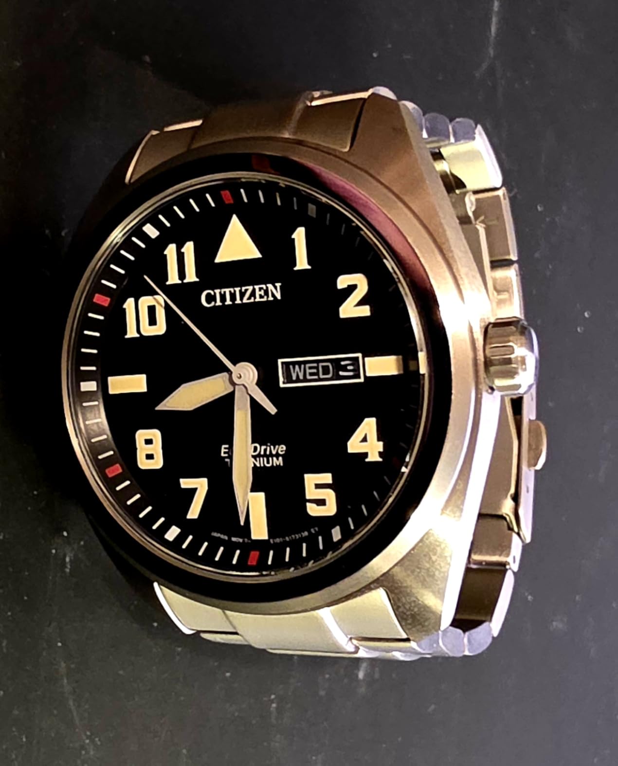 Citizen Men's Eco-Drive Weekender Garrison Field Watch in Super Titanium customer photo 2
