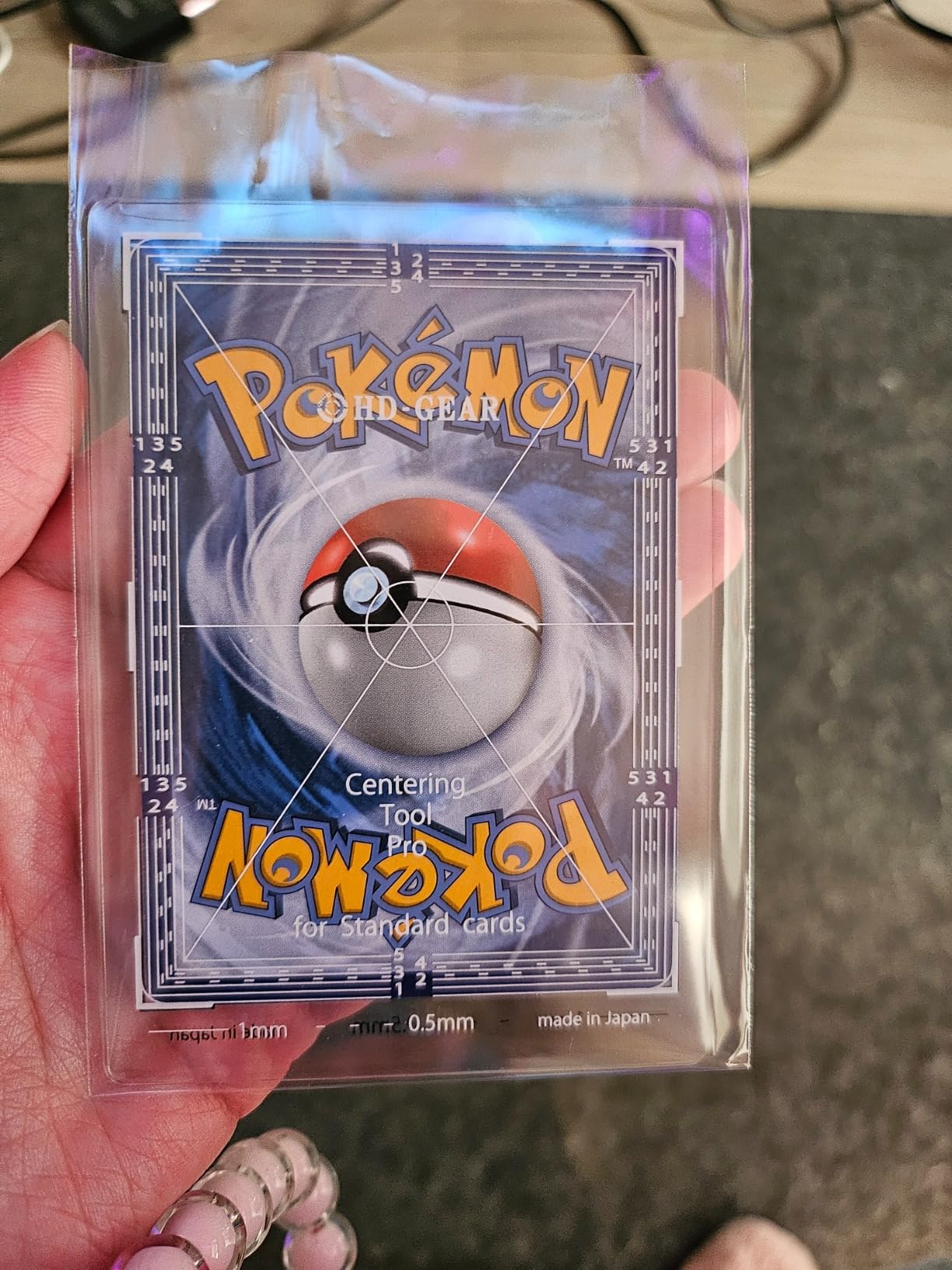 Centering Tool Pro Card Grading Kit PSA Pokemon Trading Cards TCG Black & White Set for Standard Size Cards customer photo 2