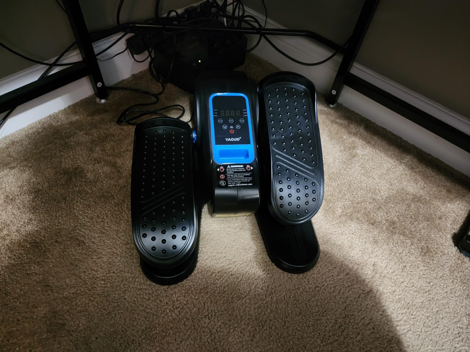 Under Desk Machine, Electric Elliptical Leg Exerciser for Senior, 13 Adjustable Speeds Quiet and Portable Seated Pedal Exerciser for Training with Remote Control customer photo 2