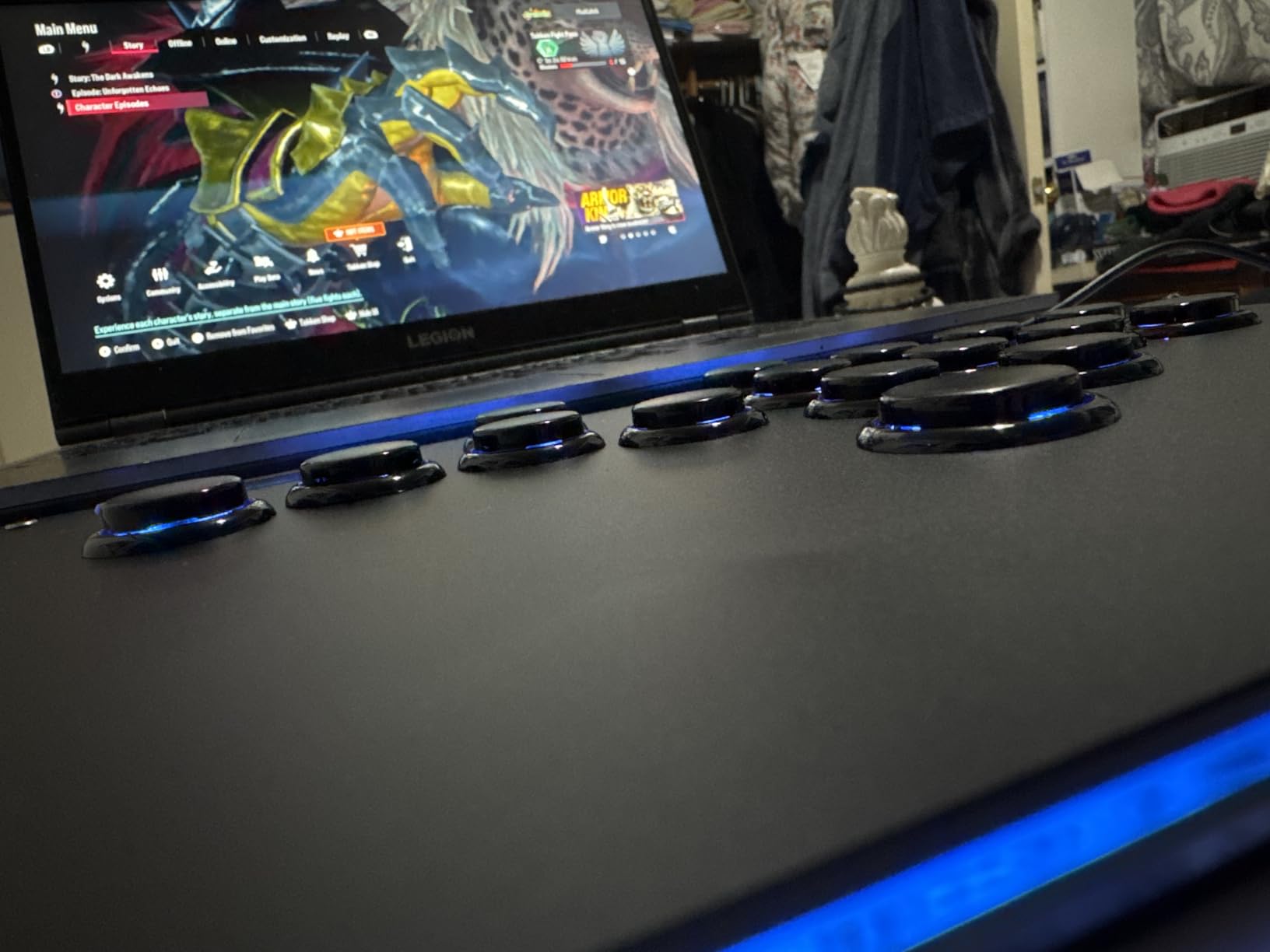 Sehawei Haute42 Arcade Stick R16 All-Button Arcade Controller 16Keys for PC/Ps3/Ps4/Switch/Steam, Fight Stick for Fighting Games with Custom RGB & Turbo Functions & Hot Swap customer photo 2