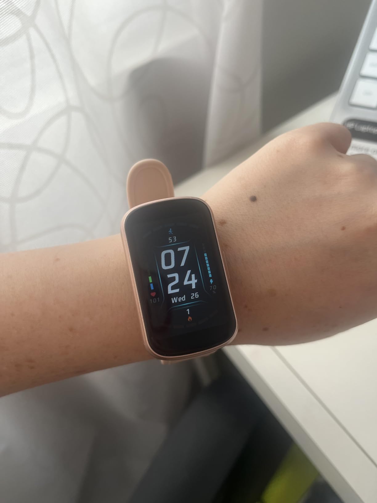 Parsonver Fitness Tracker with Bluetooth 5.3 Calling, Rose Gold customer photo 2