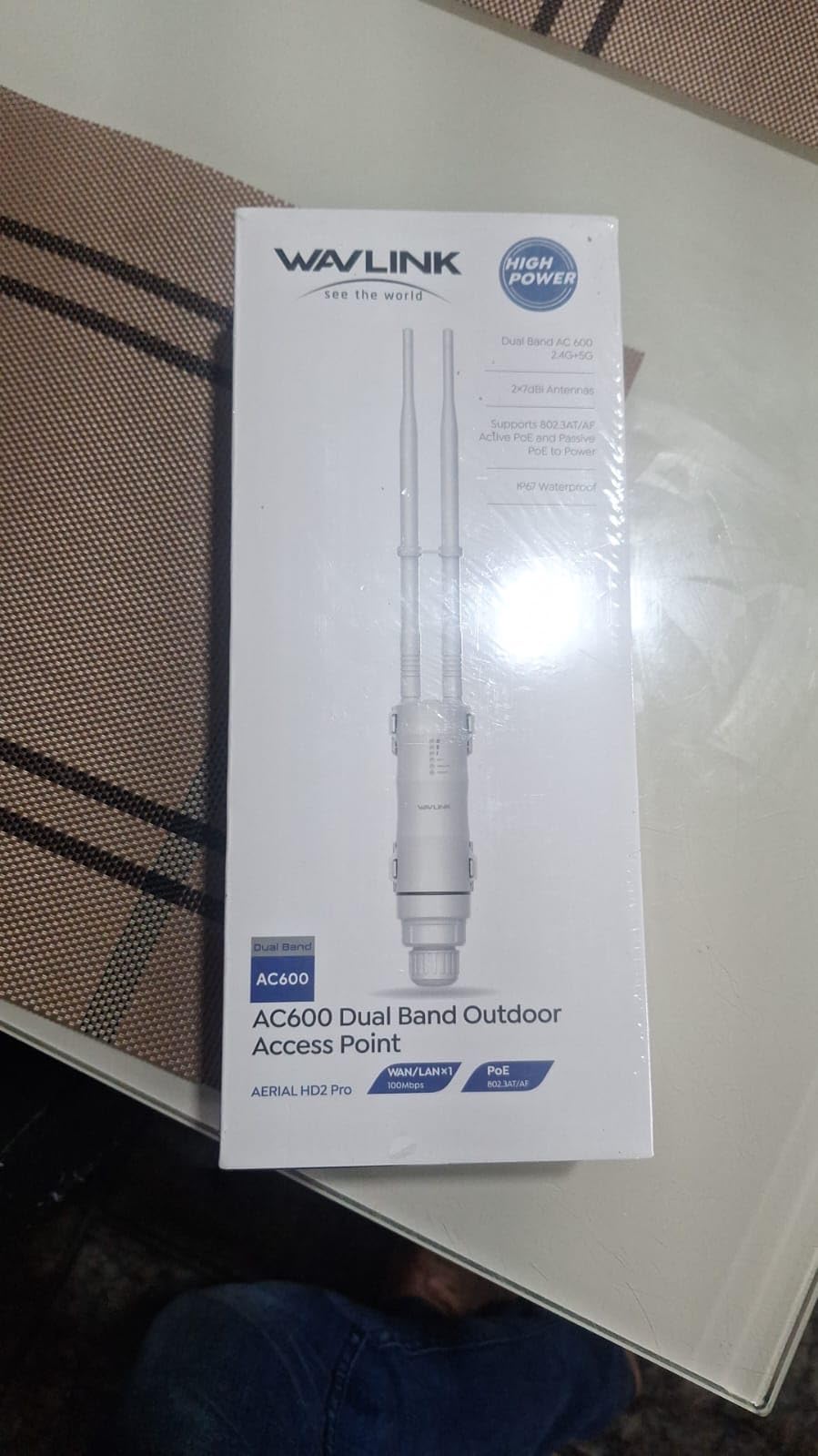 WAVLINK AC600 Outdoor WiFi Extender, Dual Band Long Range WiFi Extender with PoE, IP67 Weatherproof, 2x7dBi Detachable Antennas customer photo 1
