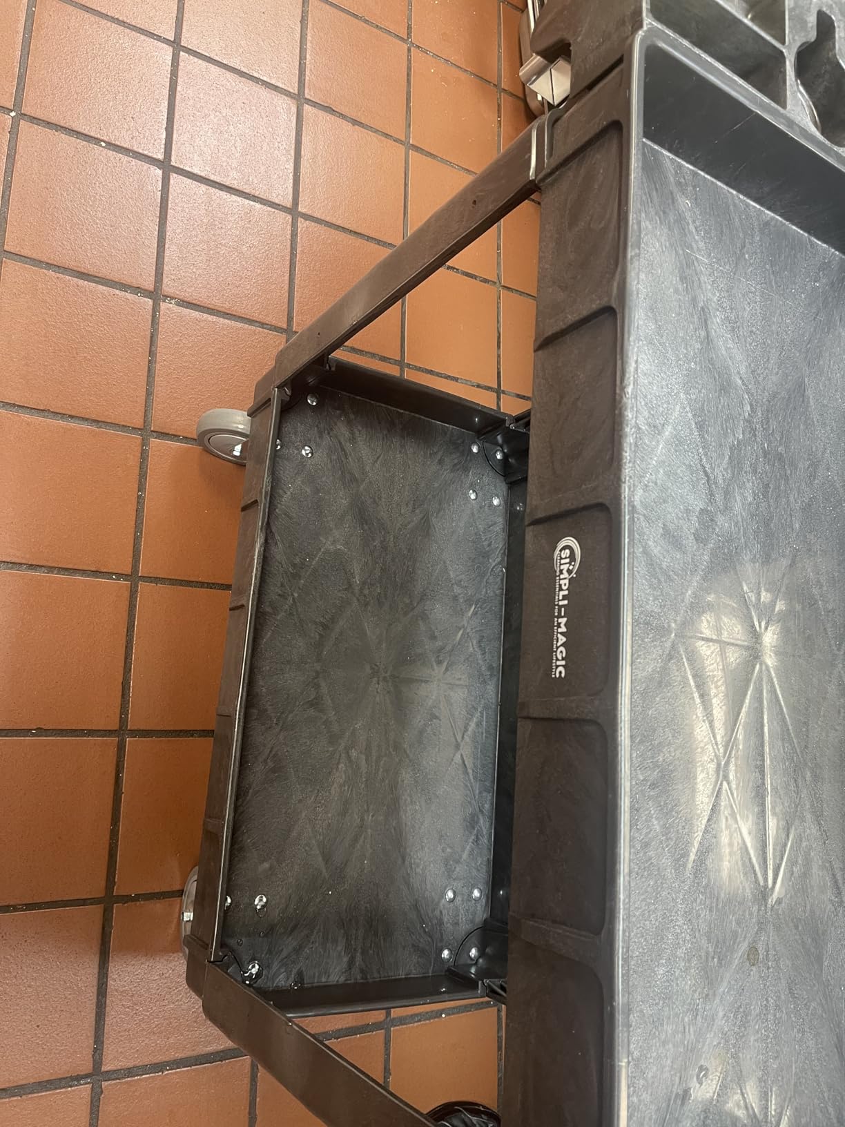 Simpli-Magic Simpli-Magic Rolling Utility Cart on Wheels, Heavy Duty with Ergonomic Handle, Deep Shelfs for Garage, Warehouse, Workshop, 600-Pound Capacity 40x33x17-Inch customer photo 1