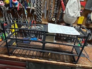 Hipidian Heavy Duty Power Tool Organizer Wall Mount - 300lb Capacity 3-Tier Storage Rack with 7 Drill Holders for Garage Workshop Tools customer photo 2