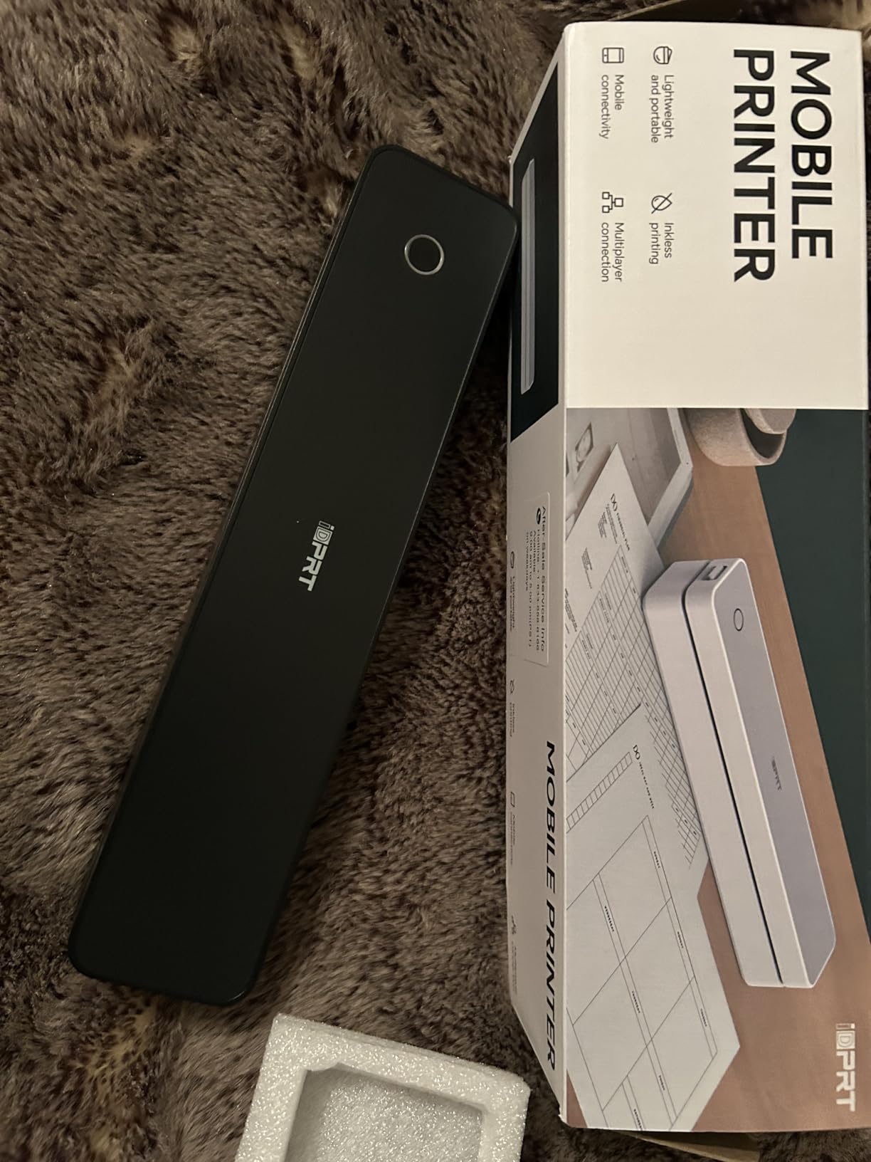 iDPRT MT610 Pro Portable Thermal Printer, 300DPI HD Mobile-Travel-Printers, Inkless-Wireless-Small-Printer for Home Use, Office, Vehicles, Bluetooth Printers Supports 8.5