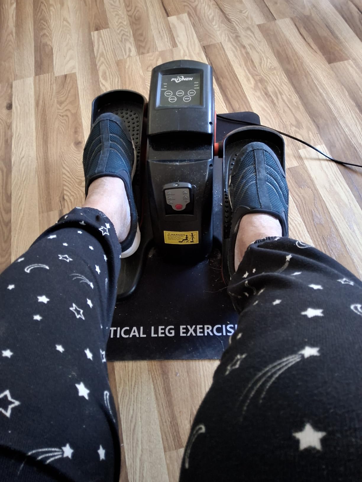 Under Desk Elliptical Machine, Electric Elliptical Leg Exerciser for Seniors with 12 Adjustable, Portable Quiet Elliptical Exercise Machine, Seated Pedal Exerciser with Remote Control customer photo 2