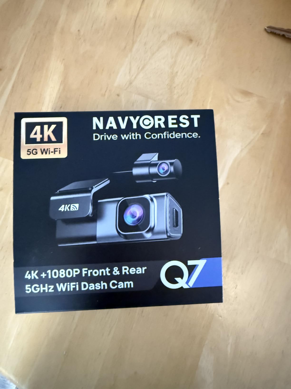 Navycrest 4K Dash Cam Front and Rear with 64GB Card, Built-in 5G WiFi, Dash Camera for Cars 4K Front and 1080P Rear, Dashcams for Cars Loop Recording, Gravity Sensor, 24-Hours Parking Mode customer photo 1