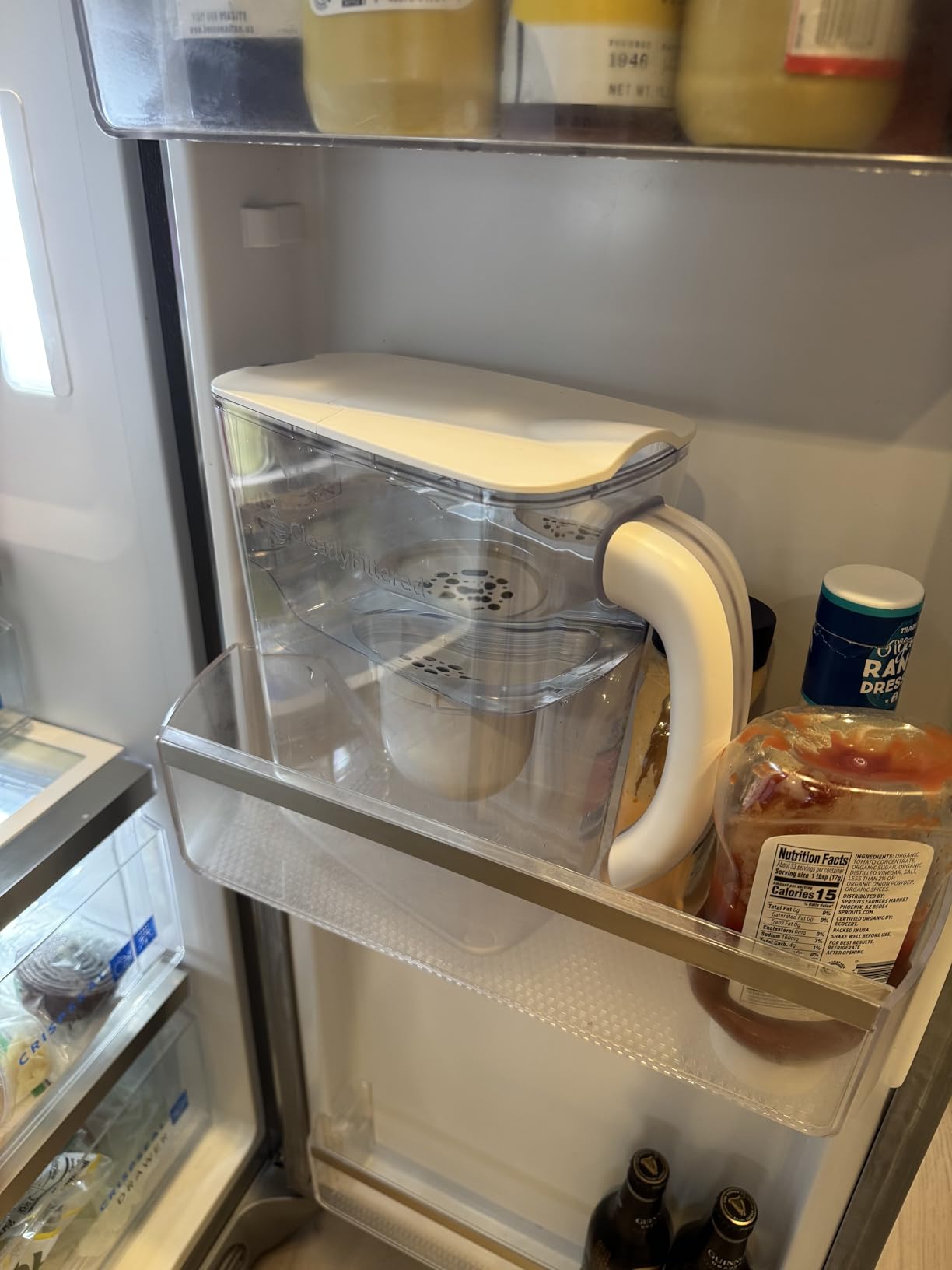 Clearly Filtered No.1 Filtered Water Pitcher/Updated Model/Targets 365+ Contaminants e.g. Fluoride Chlorine PFAS Microplastics Lead Arsenic BPA/BPS Free (Pitcher Includes 1 Filter) customer photo 2