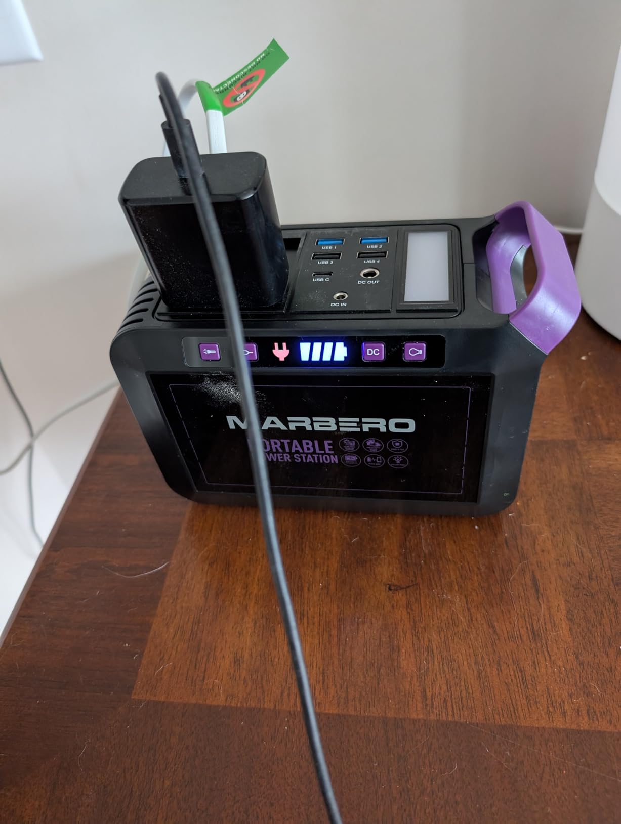 MARBERO 88.8Wh Solar Generator with 21W Solar Panel Included Portable Power Station 80W 110V 120W Max for Camping Outdoor Hiking Fishing Emergency customer photo 2