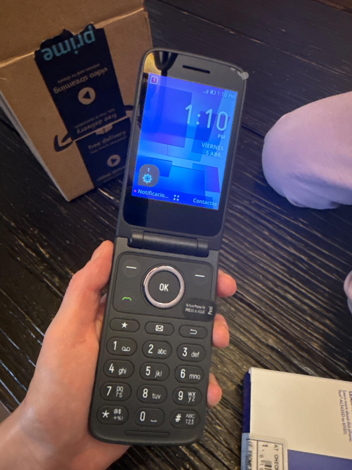 TCL FLIP 3, 16GB, Flip Phone, Stone Gray, 5MP Video Capable Camera, Locked [Sim Card Included - Separate Purchase Not Necessary] customer photo 1