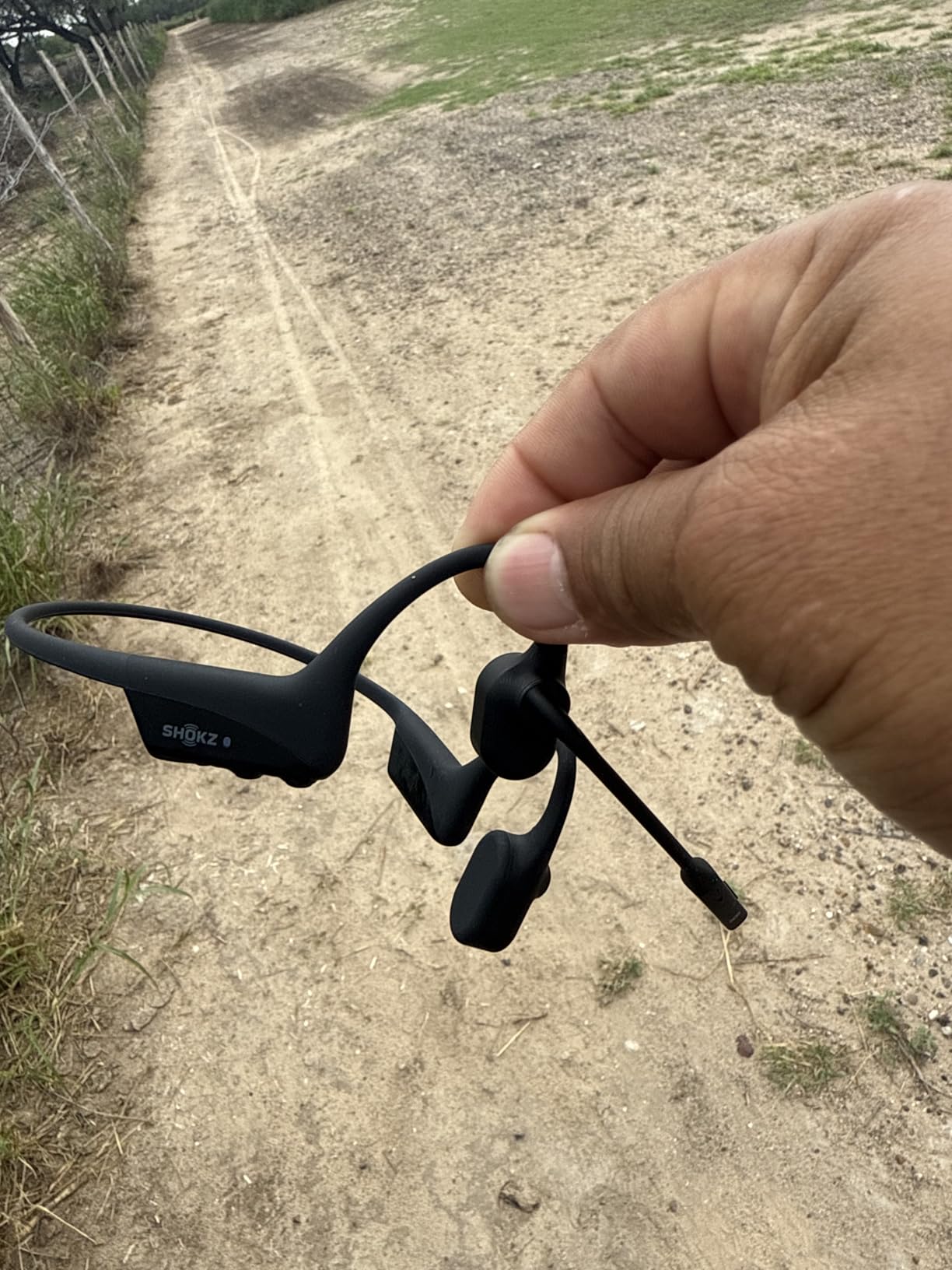 SHOKZ OpenComm2 2025 Upgrade - Open-Ear Bone Conduction Headphones with Noise Canceling Mic & Mute Button for Work Calls, 16 Hour Talk Time customer photo 1