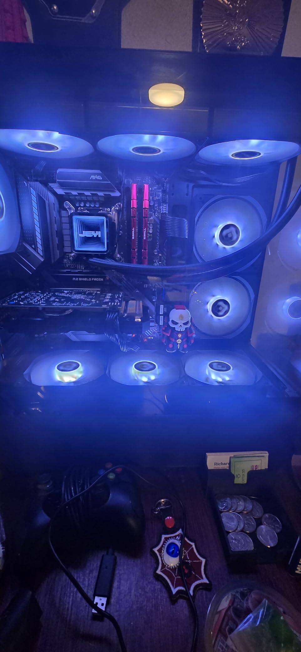 FOIFKIN F300 (2025) PC Case - Pre-Installed 4 No RGB Fan, ATX Mid-Tower Computer case, Gaming PC Case, 270° Panoramic Glass with Type-C, FOIFKIN (Black+) customer photo 1