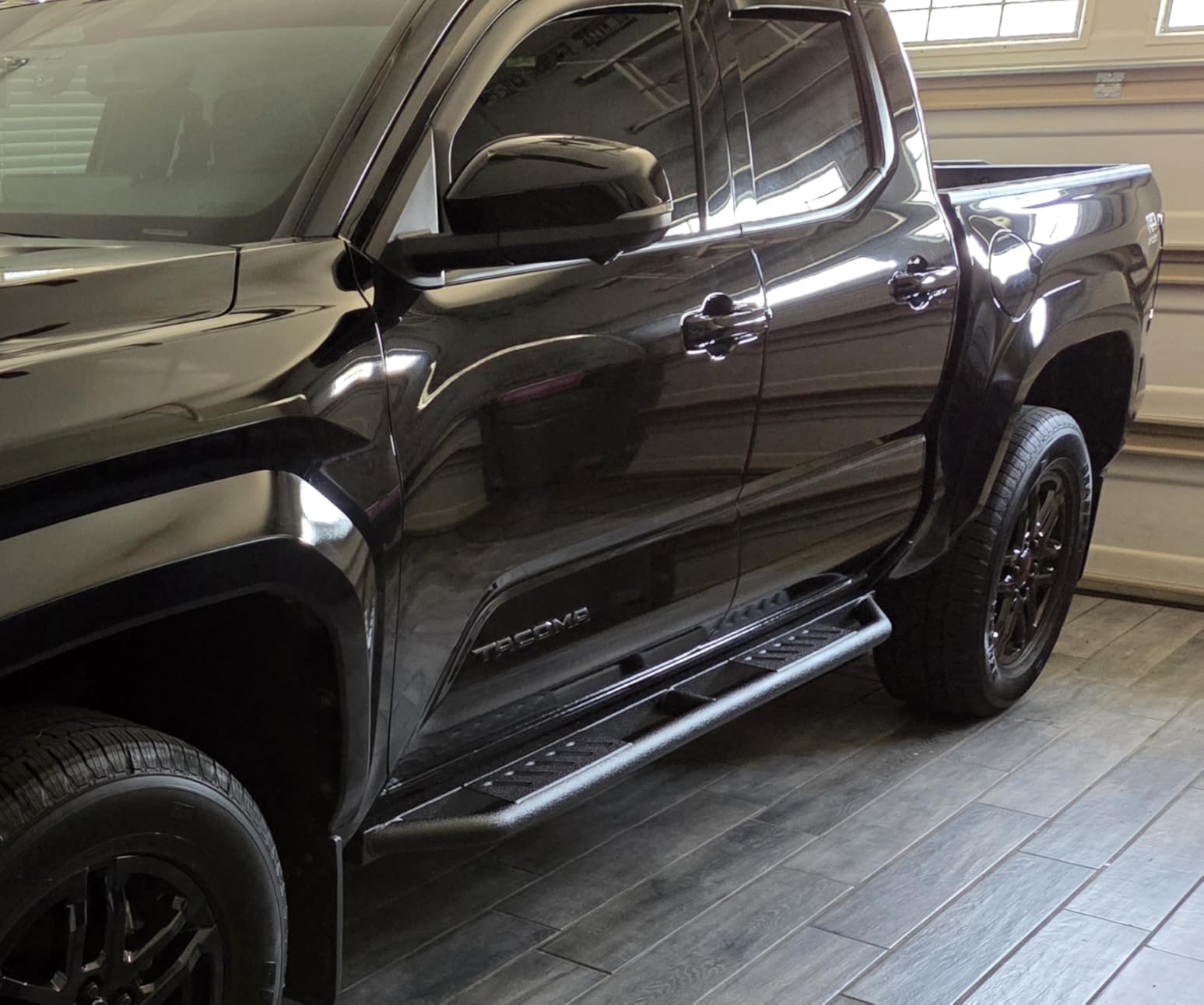 Tyger Auto Trax Side Steps Compatible with 2019-2026 Chevy Silverado GMC Sierra 1500; 2020-2026 2500 3500HD | Crew Cab | TG-TX7C29758 | Textured Black Rail Running Board customer photo 1