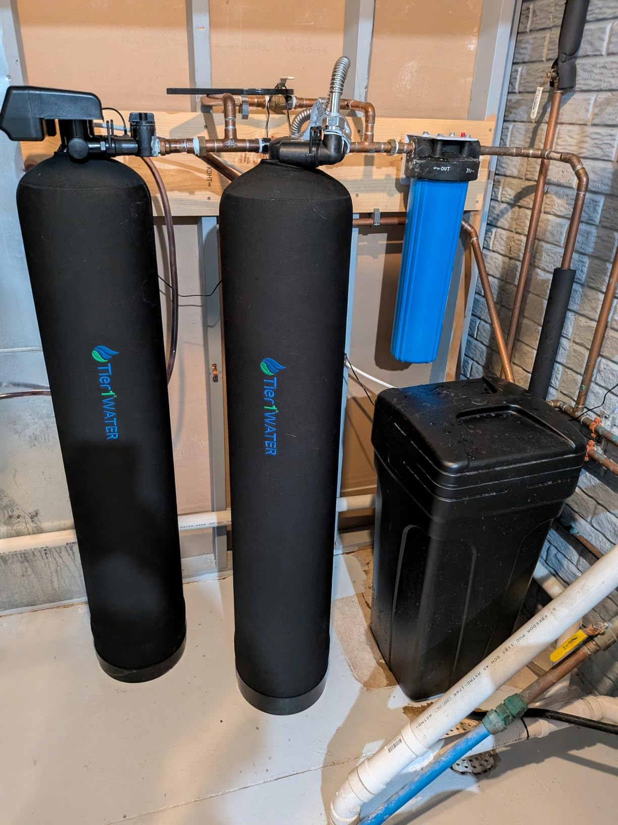 Tier1 Water Softener Alternative | Salt-Free Water Conditioner | TAC Scale Prevention | 600,000 Gallon Capacity, 5-6 Year Life | Whole House Water Filtration System customer photo 1