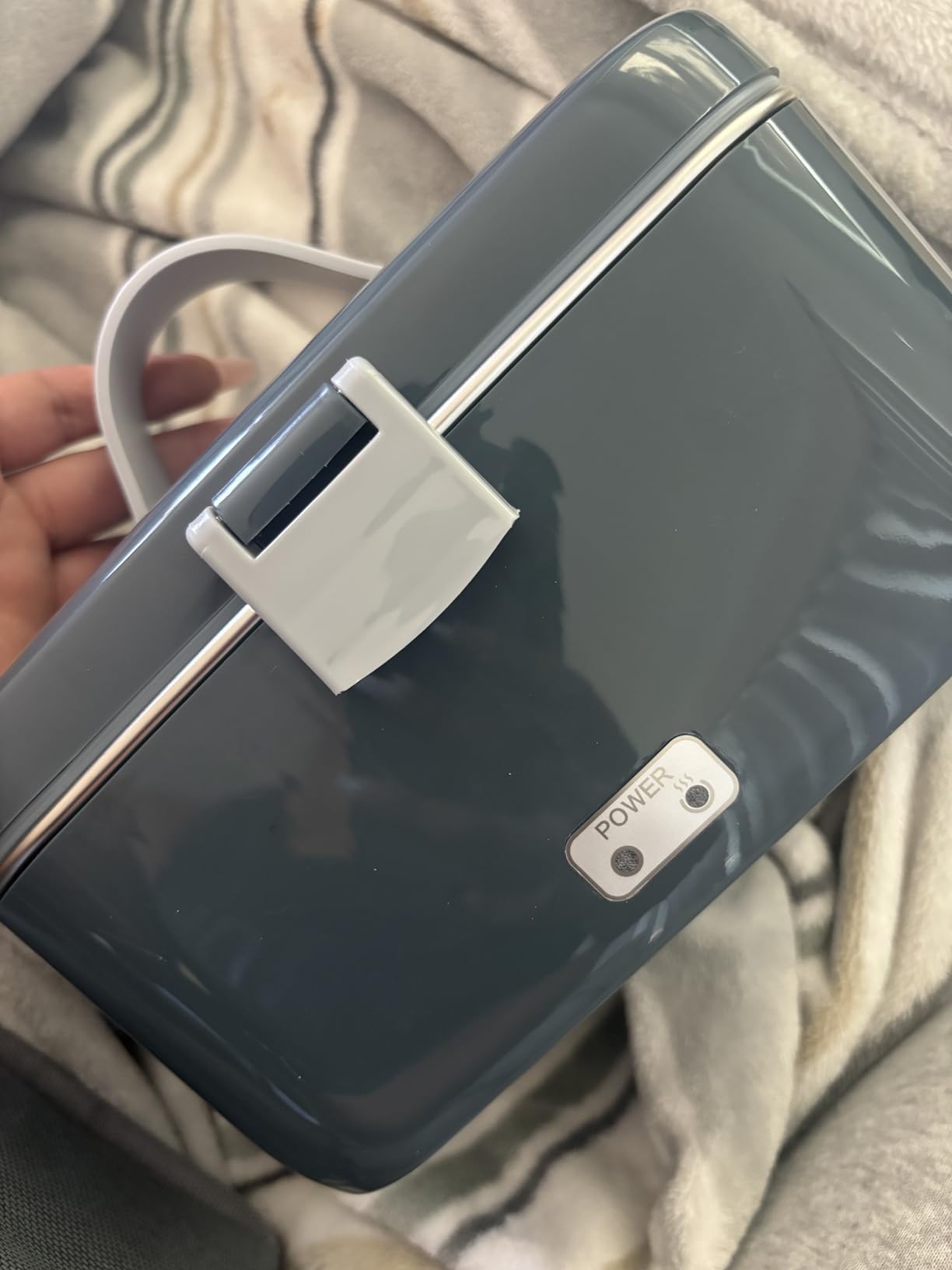 DUPASU Electric Lunch Box Food Warmer: 100W Heated Lunch Box for Adults, 1.8L Portable Fast Heating Lunchbox Food Heater for Car, Truck, Work, Travel, Lonchera Elctrica Porttil 12/24V/110-230V customer photo 1