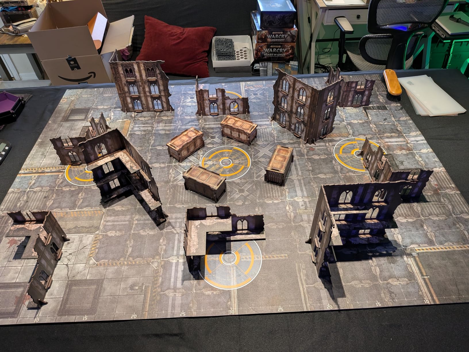 14PCS Terrain Set for WH40K WTC Tournament and 28mm/32mm Miniatures, Ashfall Citadel customer photo 1