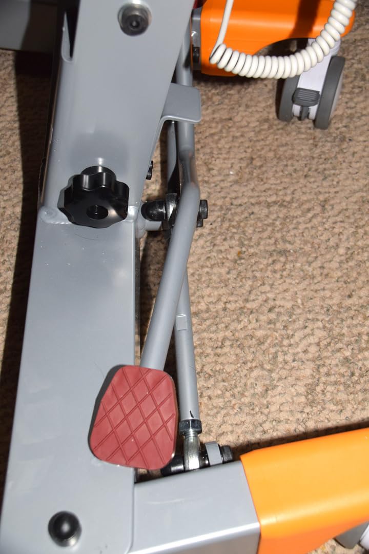 Electric Patient Lift, Foldable Patient Lift for Home Use, Portable Electric Patient Transfer Lift, 500lbs Electric Body Transfer Lift w/Commode Sling, Installation Free,Emergency Stop customer photo 2