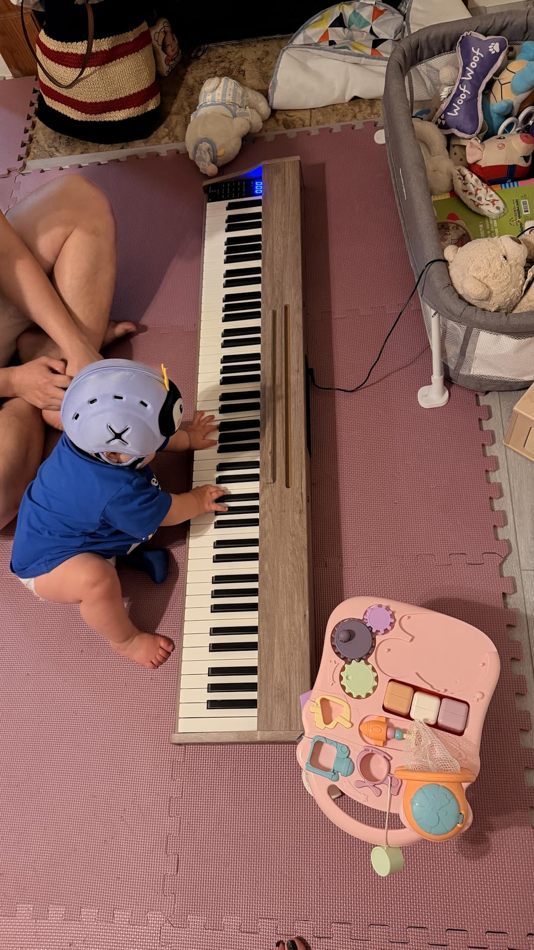 digital Piano 88 Key Semi Weighted Keyboard,Full-size Electric Piano for Beginners,with Sheet Music Stand,Pedal,Power Adapter,Headphone Mode,USB-MIDI (KU-3506 Digital Piano with Stand) customer photo 1