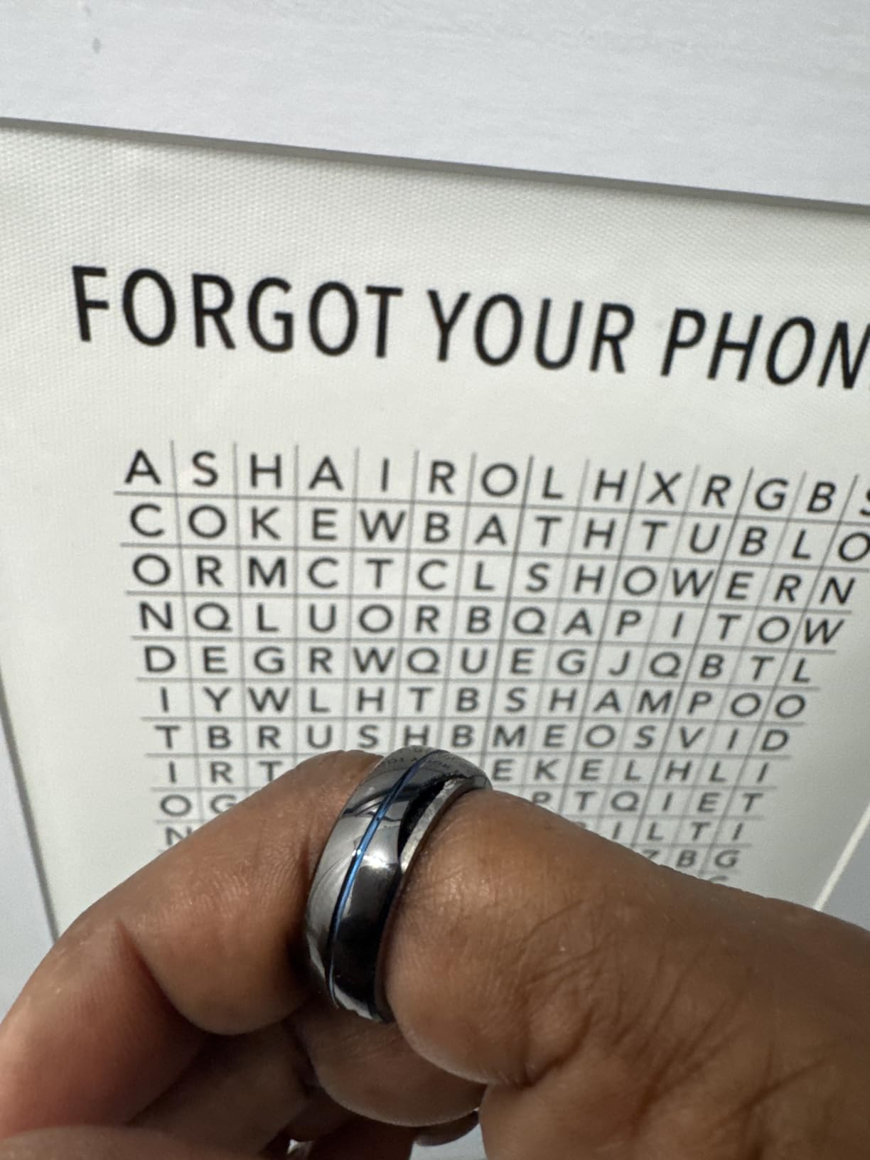 Tungsten Ring Digital Business Card - Waterproof NFC Ring - Social Media Sharing & Instant Contact - Tap to Share NFC customer photo 1