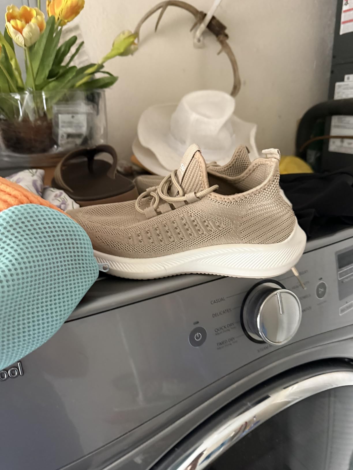 Shoe Washing Machine Bag: Laundry Shoe Bag for Washer and Dryer - 2pc Reusable Shoe Cleaning Bag for Sneaker Tennis Shoes Unstain Cleaner Kit (Yellow 2pcs) customer photo 2