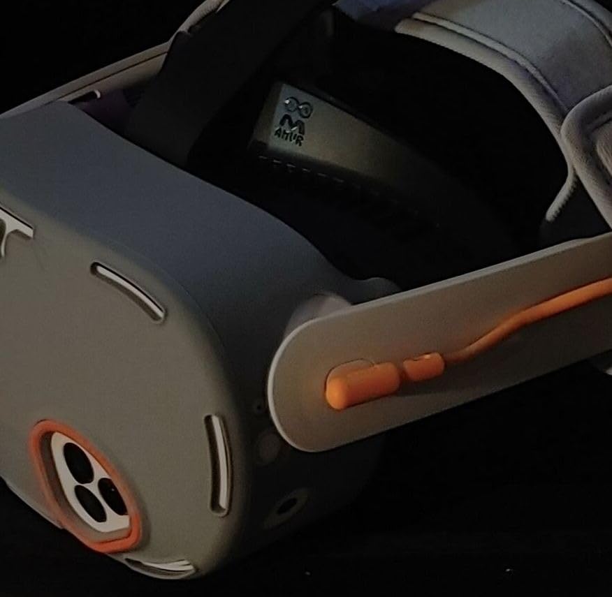 AMVR Facial Interface Face Pad Cover Compatible with Meta/Oculus Quest 3S Accessories, Comfort PU and Ice Silk Cotton Cushion,Not Fit Q3 (Wider) customer photo 1