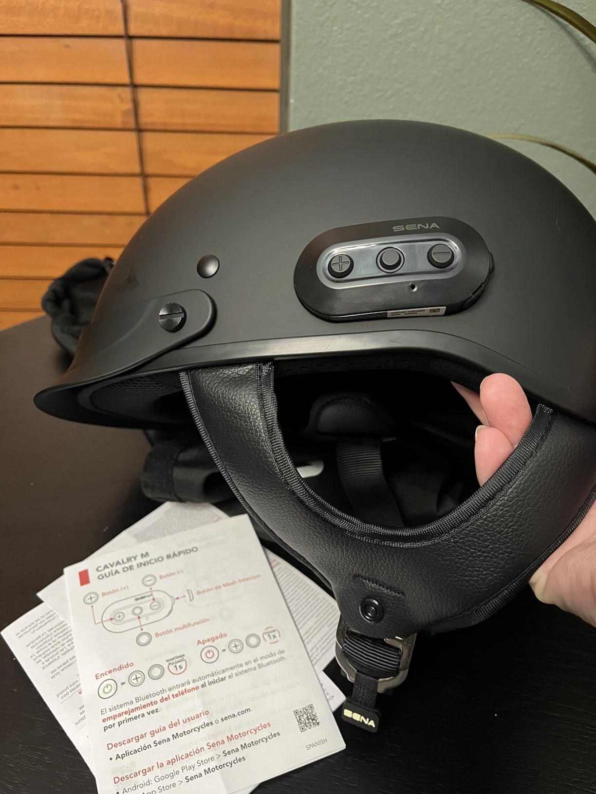 Sena Cavalry 2 Mesh Intercom Enabled Motorcycle Half Helmet, Integrated Communication System customer photo 1