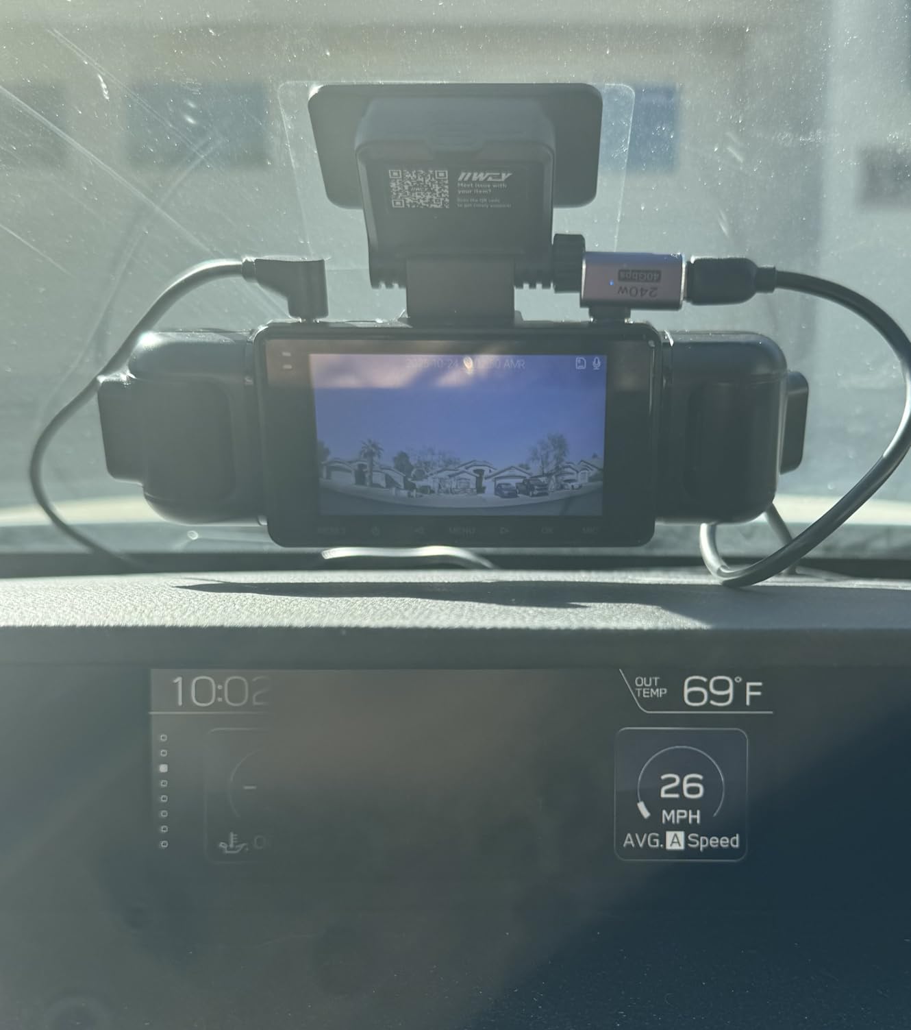 IIWEY N5 4 Channel Dash Cam 360° View, 1080P Front and Rear Inside, Left Right Dash Camera for Cars, 8 IR Lamps Night Vision, 5G WiFi & APP Control, G-Sensor, Parking Mode, with a Free 128GB SD Card customer photo 1