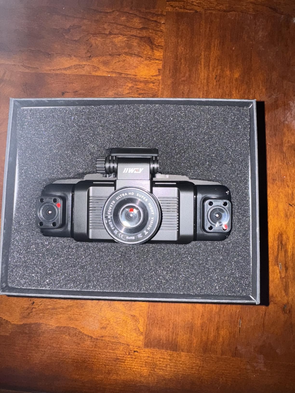 IIWEY N5 4 Channel Dash Cam 360° View, 1080P Front and Rear Inside, Left Right Dash Camera for Cars, 8 IR Lamps Night Vision, 5G WiFi & APP Control, G-Sensor, Parking Mode, with a Free 128GB SD Card customer photo 2