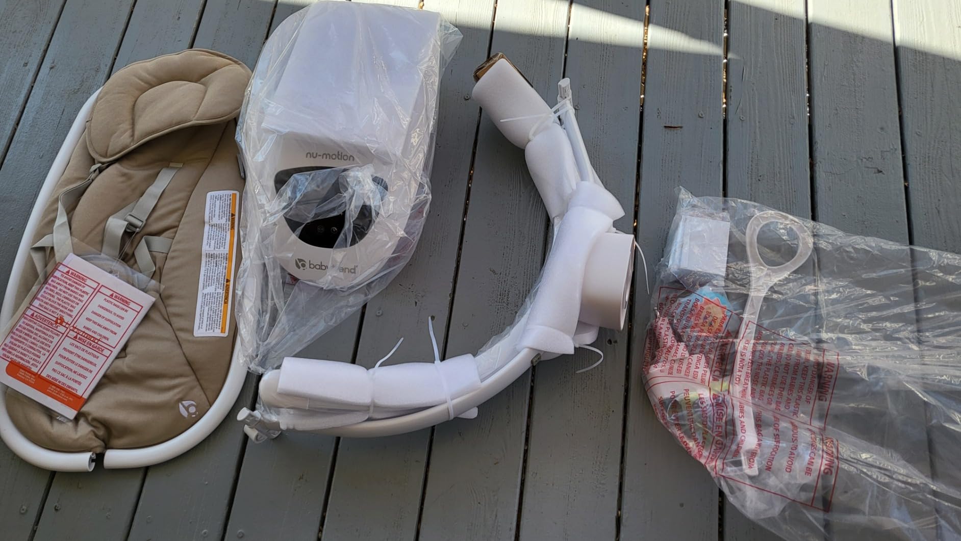 Baby Trend NuMotion Infinity Swing - 5 Motion Modes, Touchscreen Control, Remote, Multi-Position Recline & Hanging Toys - Dash Grey customer photo 2