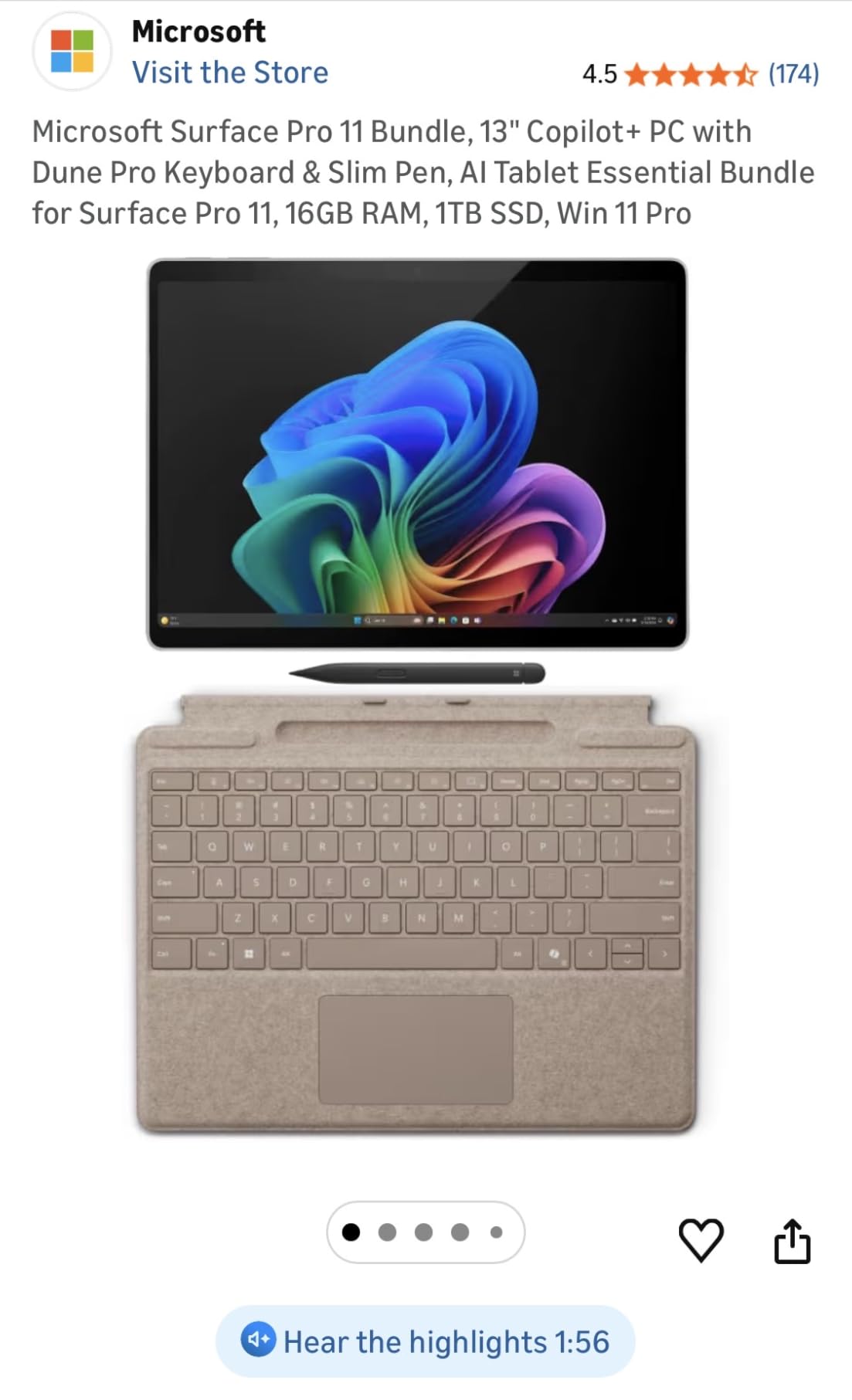 Surface Pro 11 Bundle, 13