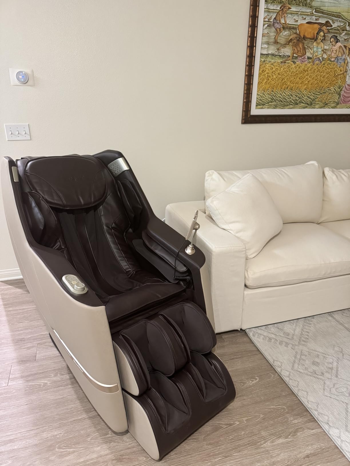 iBooMas Massage Chair, 2026 SL-Track Zero Gravity Shiatu Massage Chairs Full Body and Recliner, 12 Modes, Body Scan, APP, Foot Rollers, Heat, Airbags, Bluetooth, Thai Stretch(Brown) customer photo 1
