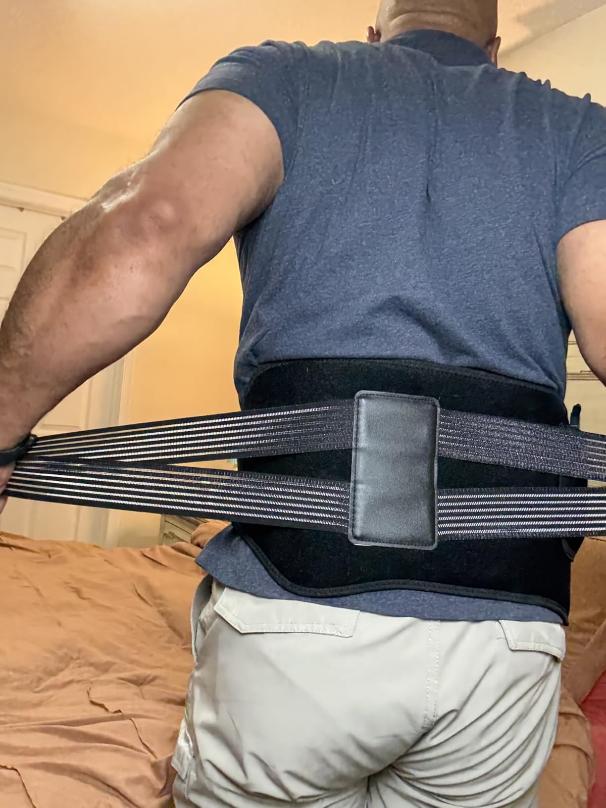 KingPavonini Red Light Therapy Belt, 140 LEDs 630/660/850nm Infrared Light Therapy with Compression Strap, Red Light Therapy for Body, Back, Shoulder & Waist Comfort and Relief customer photo 1