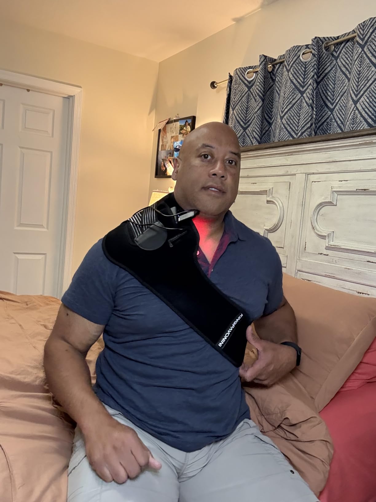 KingPavonini Red Light Therapy Belt, 140 LEDs 630/660/850nm Infrared Light Therapy with Compression Strap, Red Light Therapy for Body, Back, Shoulder & Waist Comfort and Relief customer photo 2