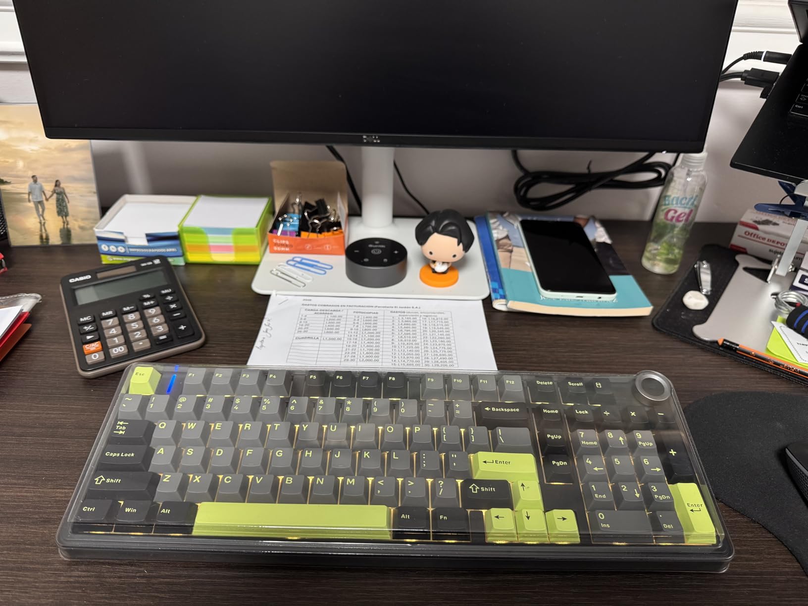 AULA F99 Pro Wireless Mechanical Keyboard with Knob,Creamy Sound,Tri-Mode BT5.0/USB-C/2.4GHz Hot Swappable Keyboard,Gasket Structure,RGB Backlit Computer Gaming Keyboards customer photo 2